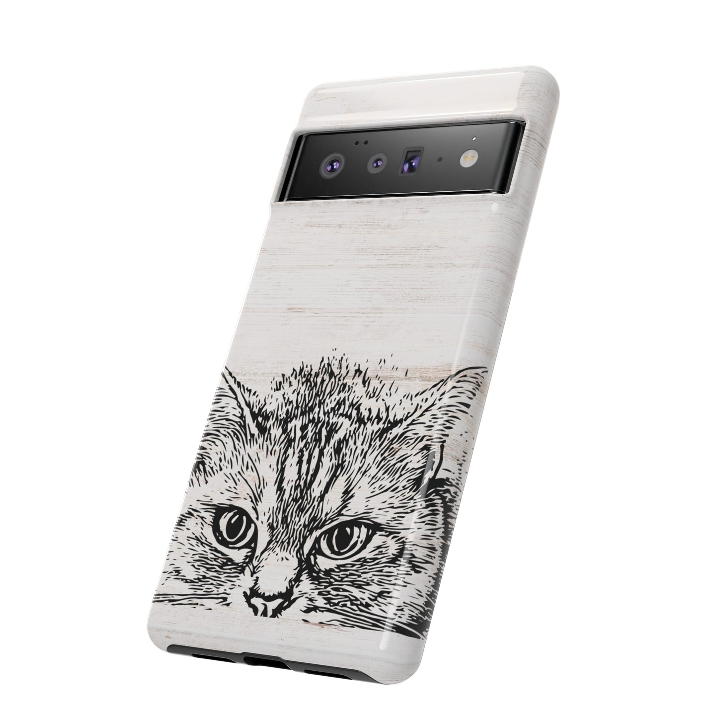 Close- Up Cat Wallpaper Phone Case | iPhone 15 Plus/ Pro, 14, 13, 12| Google Pixel 7, Pro, 5| Samsung Galaxy S23 All Major Phone Models