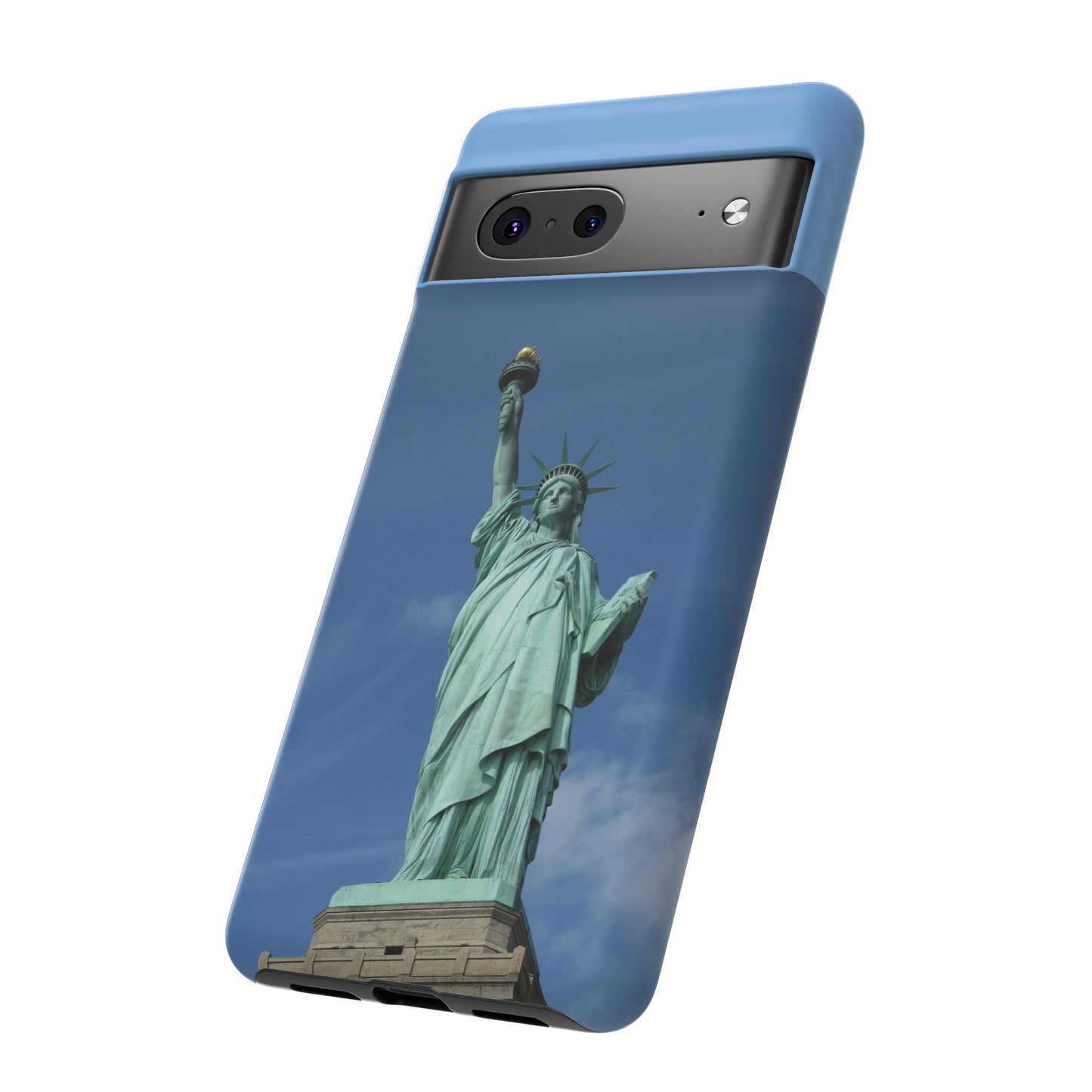 Statue Of Liberty Wallpaper Phone Case | iPhone 15 Plus/ Pro, 14, 13, 12| Google Pixel 7, Pro, 5| Samsung Galaxy S23 All Major Phone Models