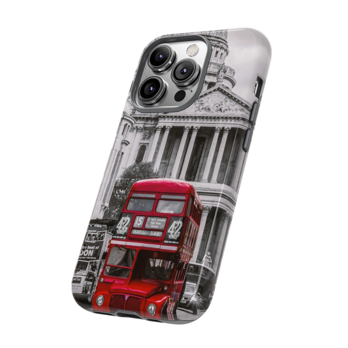 London Bus Wallpaper Phone Case | iPhone 15 Plus/ Pro, 14, 13, 12| Google Pixel 7, Pro, 5| Samsung Galaxy S23 All Major Phone Models