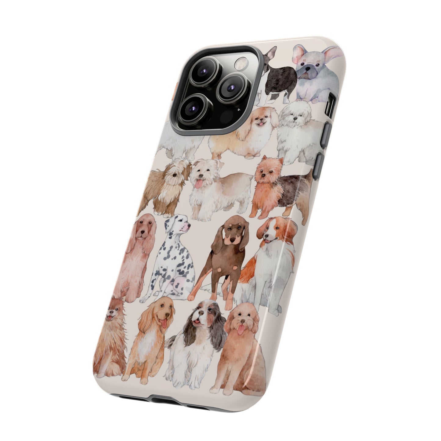 Dog Collage Wallpaper Phone Case | iPhone 15 Plus/ Pro, 14, 13, 12| Google Pixel 7, Pro, 5| Samsung Galaxy S23 All Major Phone Models