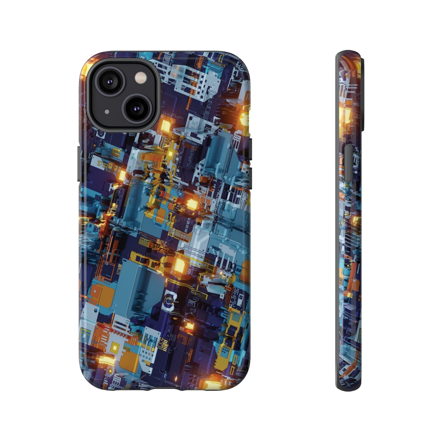 Computer Circuit Board Wallpaper Phone Case | iPhone 15 Plus/ Pro, 14, 13, 12| Google Pixel 7, Pro, 5| Samsung Galaxy S23 All Major Phone Models