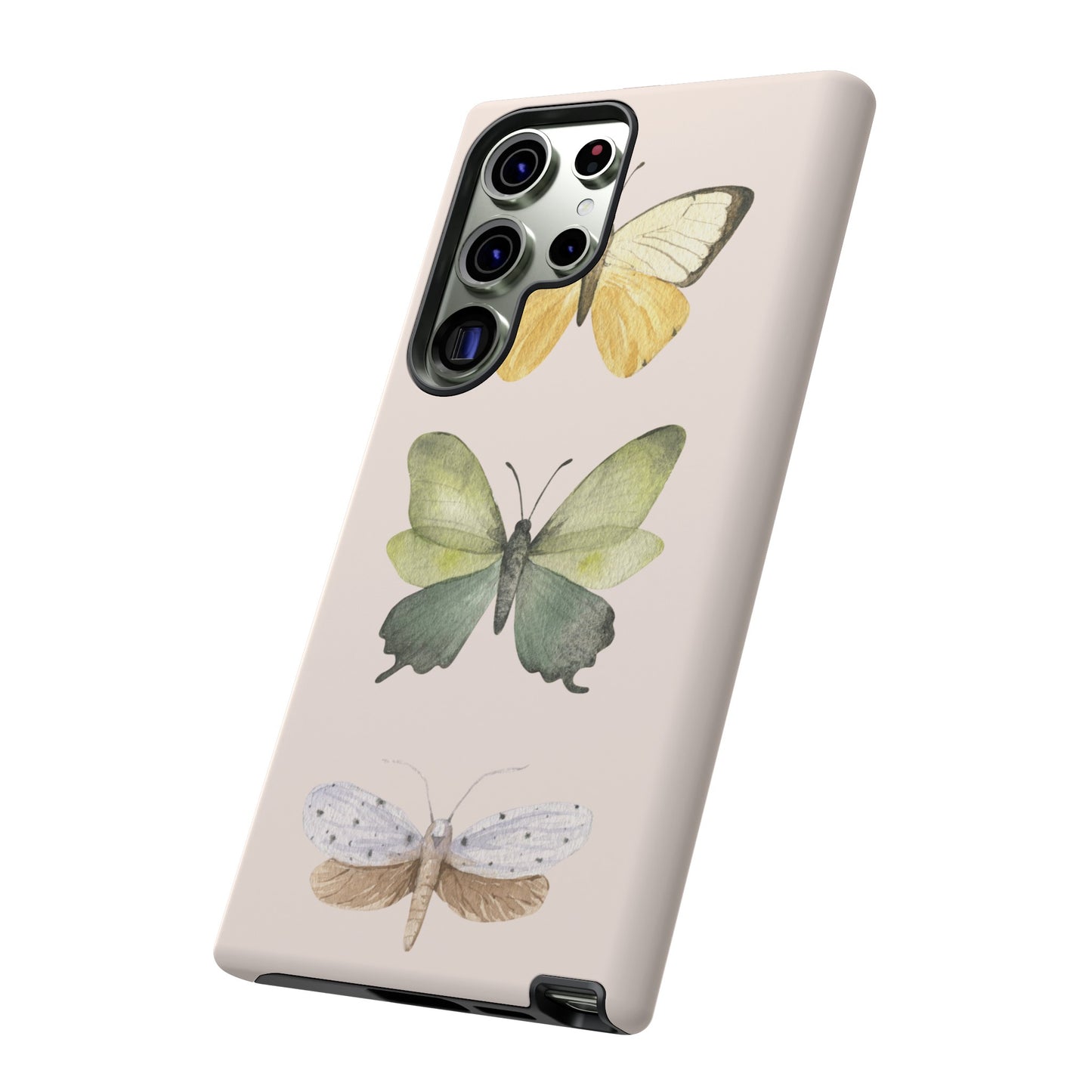 Three Butterflies Wallpaper Phone Case | iPhone 15 Plus/ Pro, 14, 13, 12| Google Pixel 7, Pro, 5| Samsung Galaxy S23 All Major Phone Models