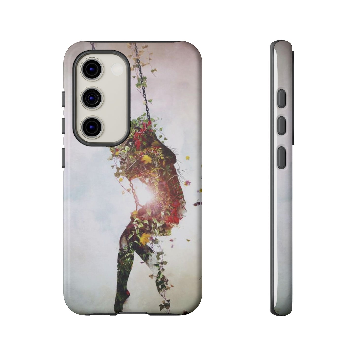 Flower Swing Girl Wallpaper Phone Case | iPhone 15 Plus/ Pro, 14, 13, 12| Google Pixel 7, Pro, 5| Samsung Galaxy S23 All Major Phone Models