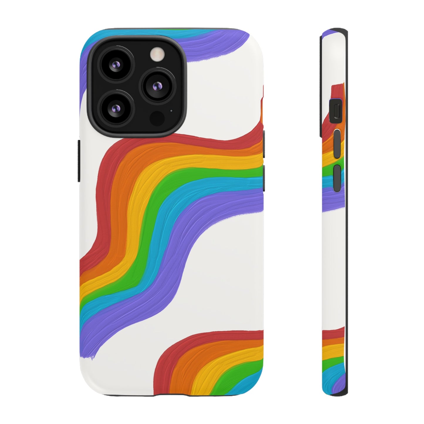 Rainbow Wallpaper Phone Case | iPhone 15 Plus/ Pro, 14, 13, 12| Google Pixel 7, Pro, 5| Samsung Galaxy S23 All Major Phone Models