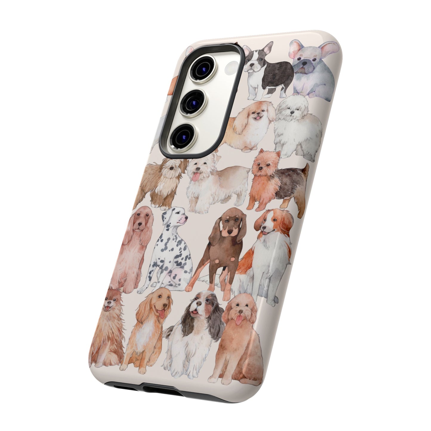 Dog Collage Wallpaper Phone Case | iPhone 15 Plus/ Pro, 14, 13, 12| Google Pixel 7, Pro, 5| Samsung Galaxy S23 All Major Phone Models