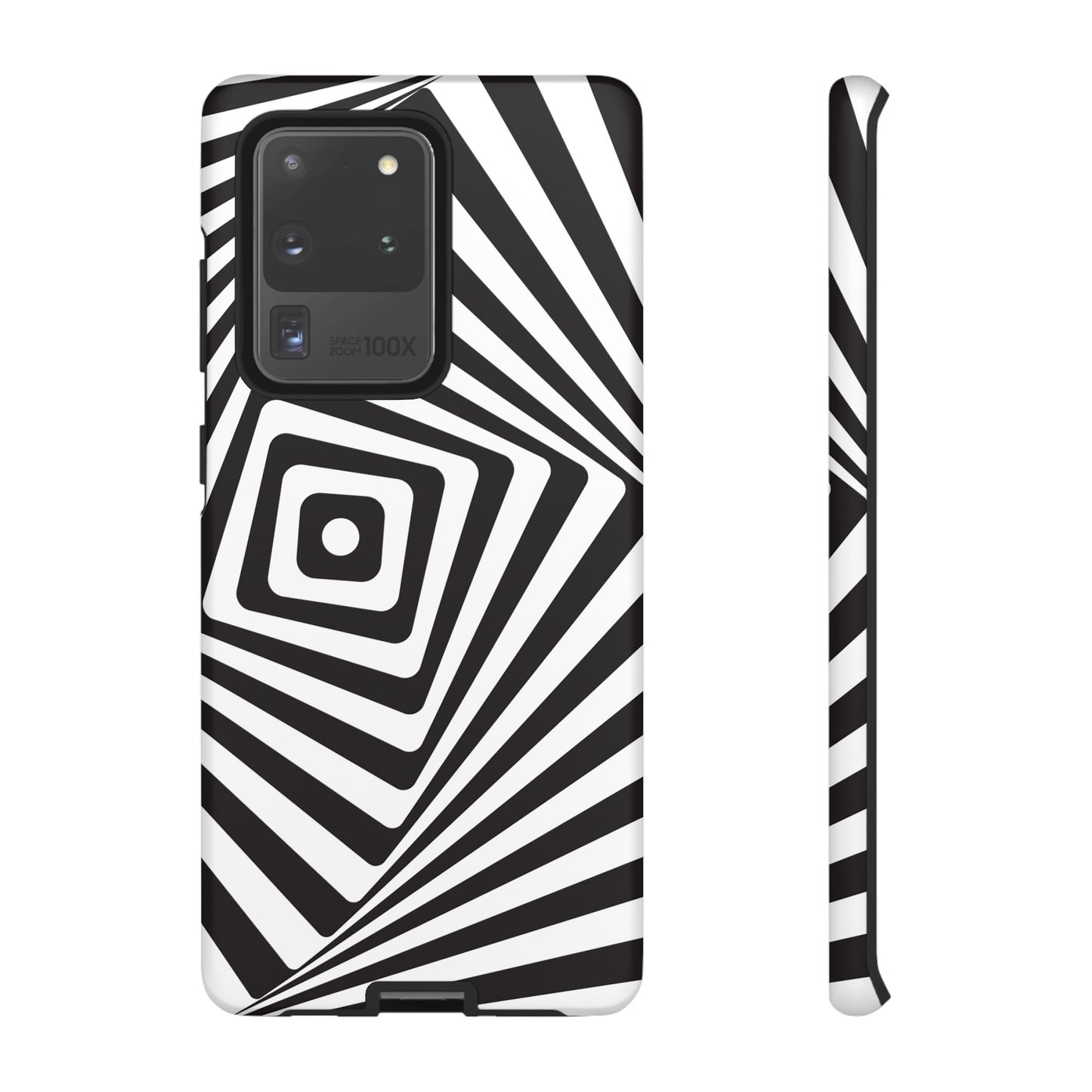 Black & White Spiral Wallpaper Phone Case | iPhone 15 Plus/ Pro, 14, 13, 12| Google Pixel 7, Pro, 5| Samsung Galaxy S23 All Major Phone Models