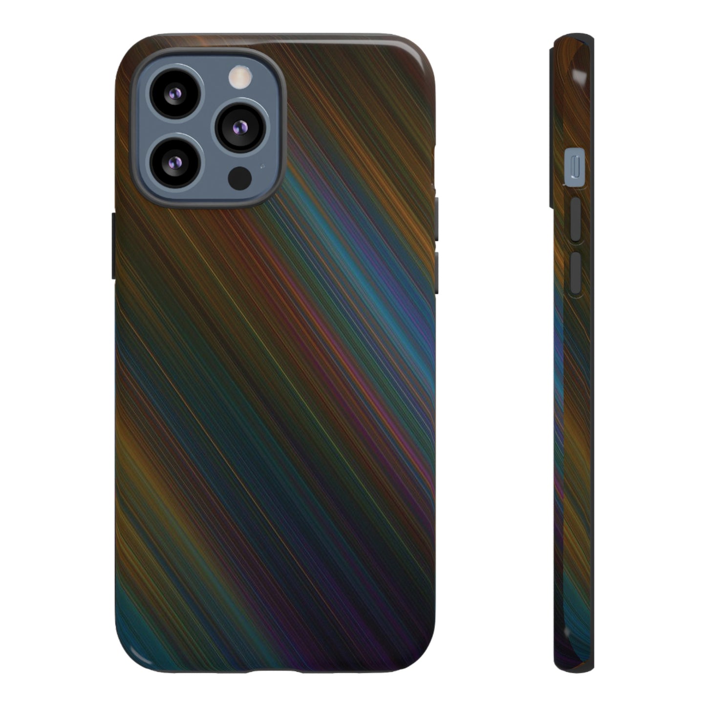 Slanted Rainbow Wallpaper Phone Case | iPhone 15 Plus/ Pro, 14, 13, 12| Google Pixel 7, Pro, 5| Samsung Galaxy S23 All Major Phone Models