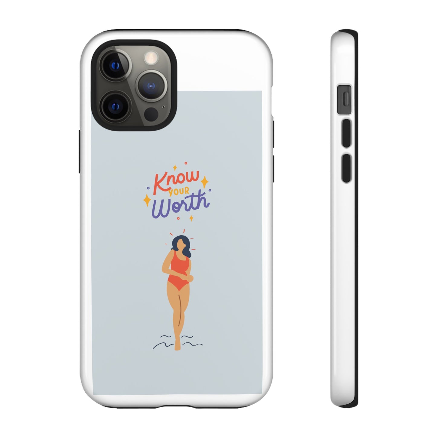 Know Your Worth Phone Case | iPhone 15 Plus/ Pro, 14, 13, 12| Google Pixel 7, Pro, 5| Samsung Galaxy S23 All Major Phone Models