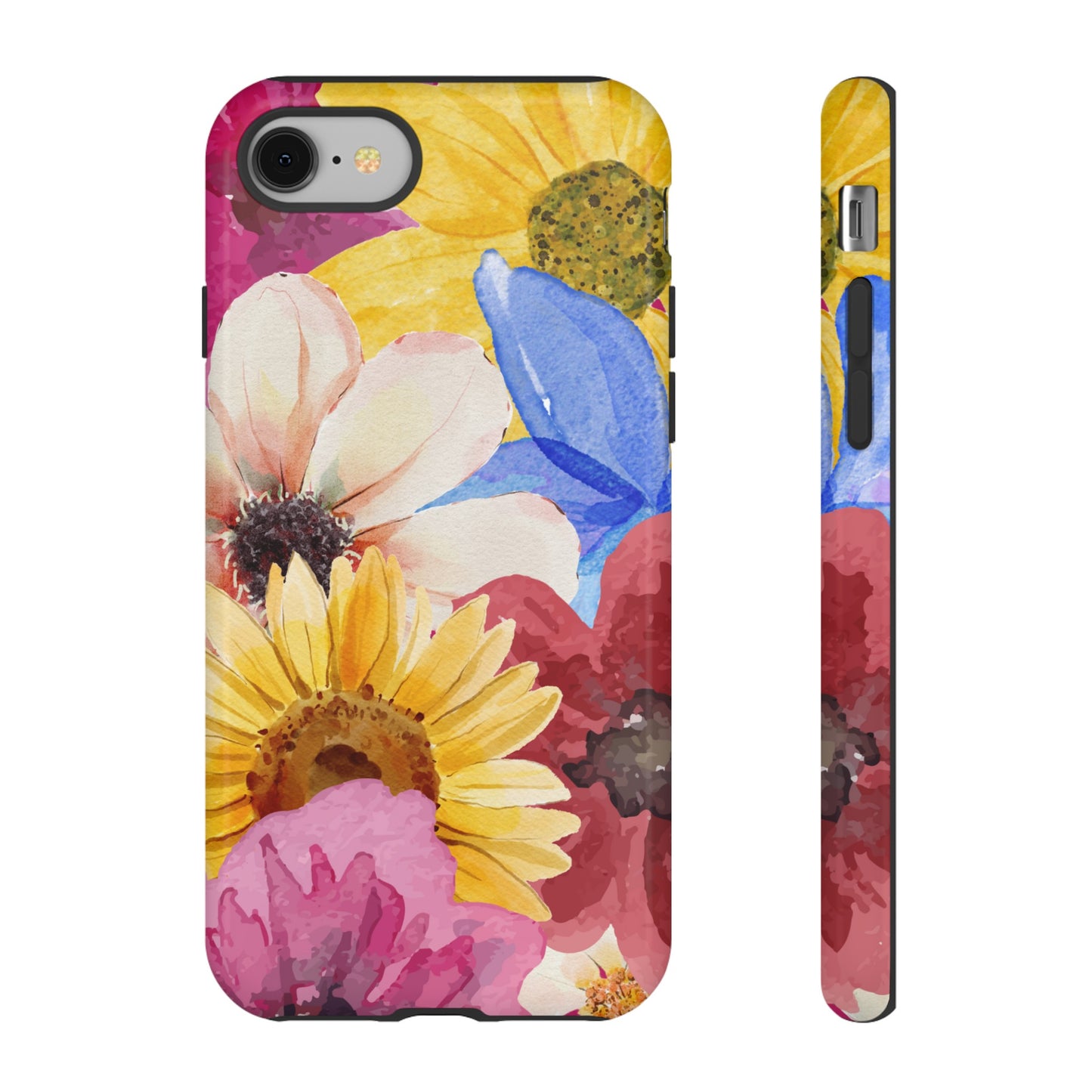 Overlapping Flowers Wallpaper Phone Case | iPhone 15 Plus/ Pro, 14, 13, 12| Google Pixel 7, Pro, 5| Samsung Galaxy S23 All Major Phone Models