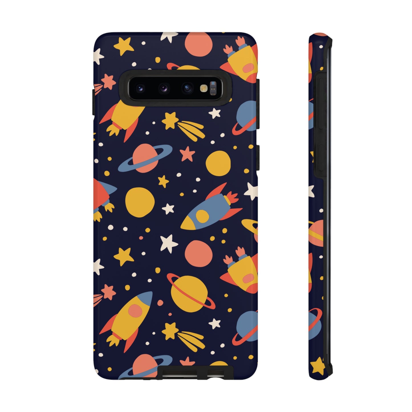 Cartoon Space Wallpaper Phone Case | iPhone 15 Plus/ Pro, 14, 13, 12| Google Pixel 7, Pro, 5| Samsung Galaxy S23 All Major Phone Models