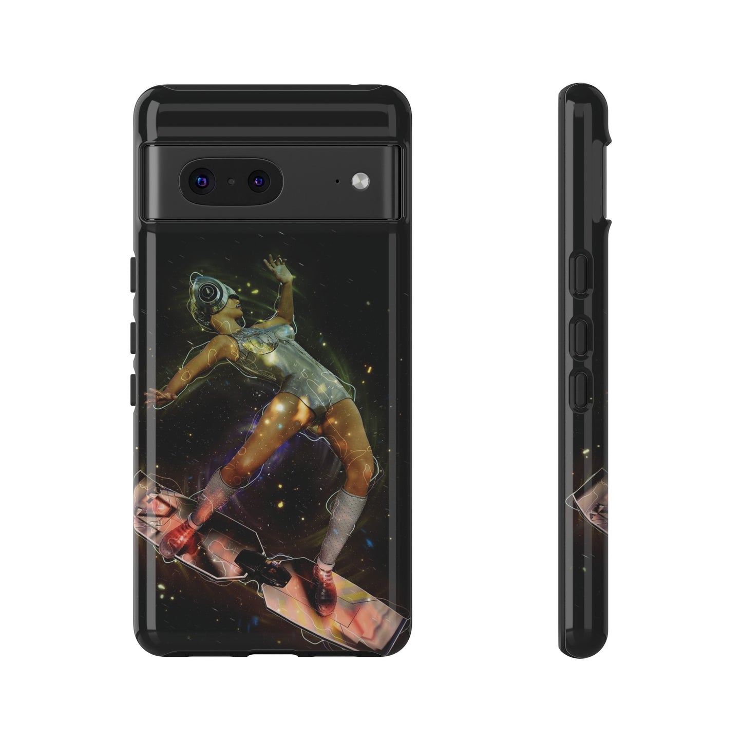 Sci-Fi Skateboard Wallpaper Phone Case | iPhone 15 Plus/ Pro, 14, 13, 12| Google Pixel 7, Pro, 5| Samsung Galaxy S23 All Major Phone Models