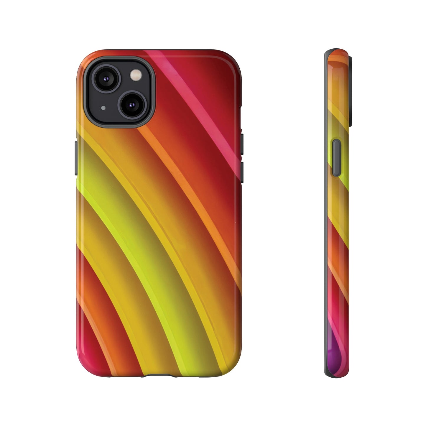 Curved Colourful Wallpaper Phone Case | iPhone 15 Plus/ Pro, 14, 13, 12| Google Pixel 7, Pro, 5| Samsung Galaxy S23 All Major Phone Models