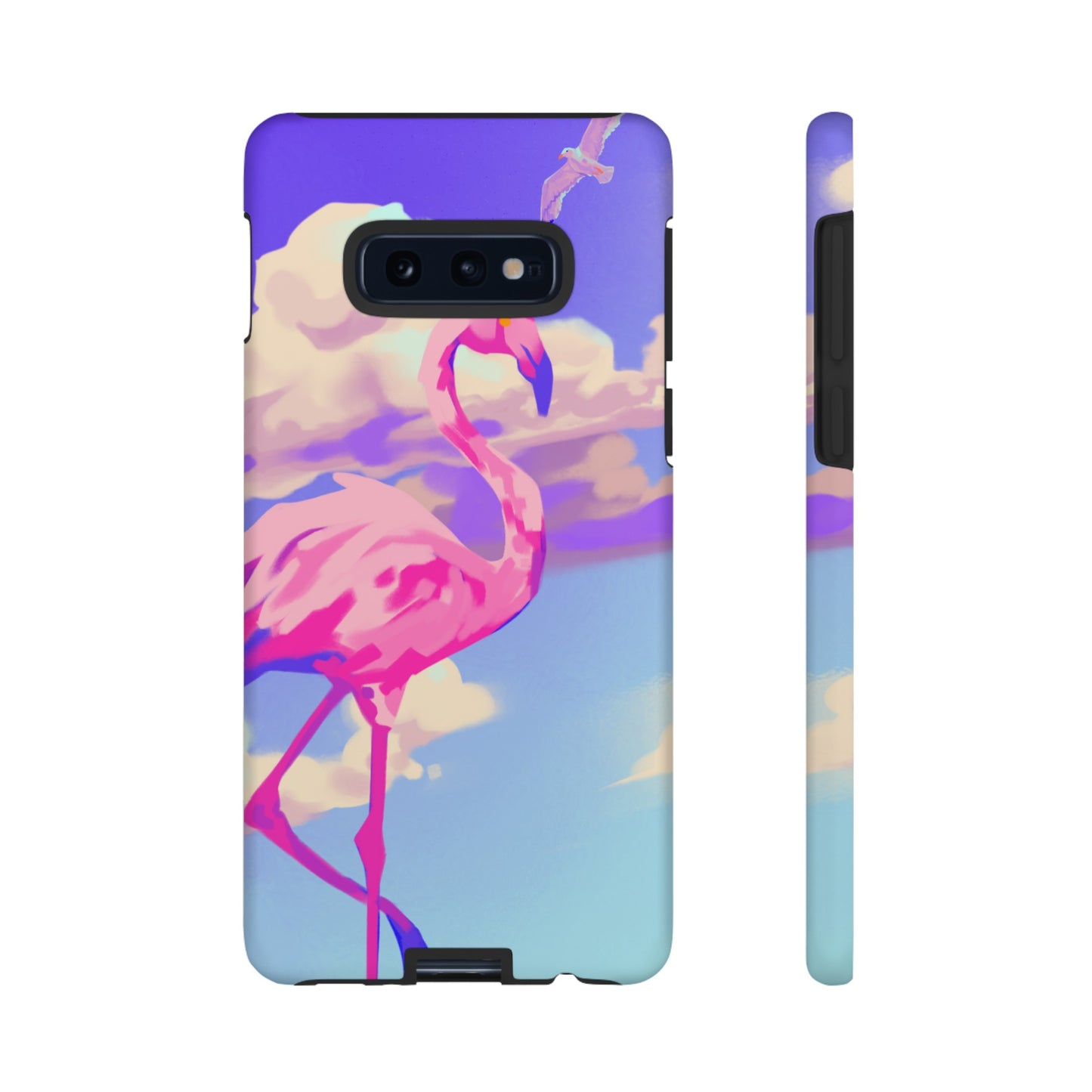 Flamingo In The Clouds Phone Case | iPhone 15 Plus/ Pro, 14, 13, 12| Google Pixel 7, Pro, 5| Samsung Galaxy S23 All Major Phone Models