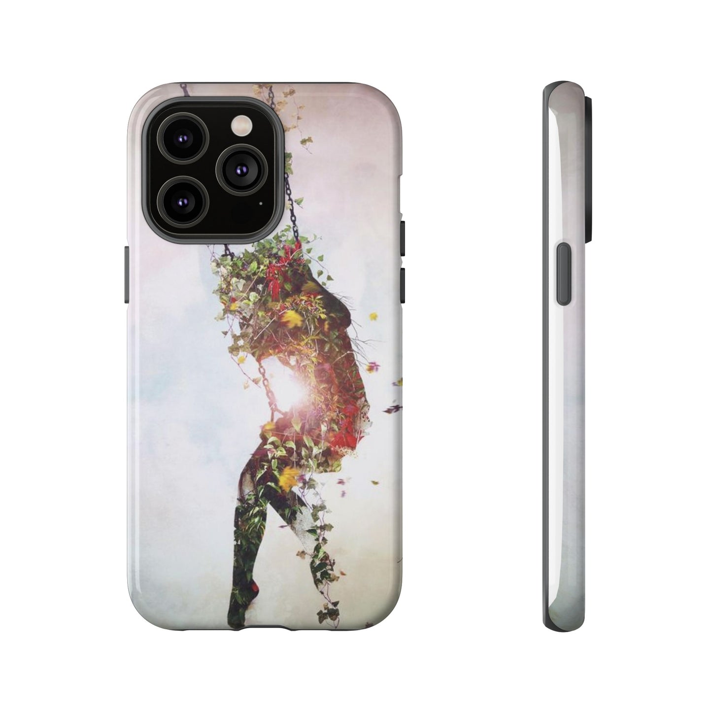 Flower Swing Girl Wallpaper Phone Case | iPhone 15 Plus/ Pro, 14, 13, 12| Google Pixel 7, Pro, 5| Samsung Galaxy S23 All Major Phone Models