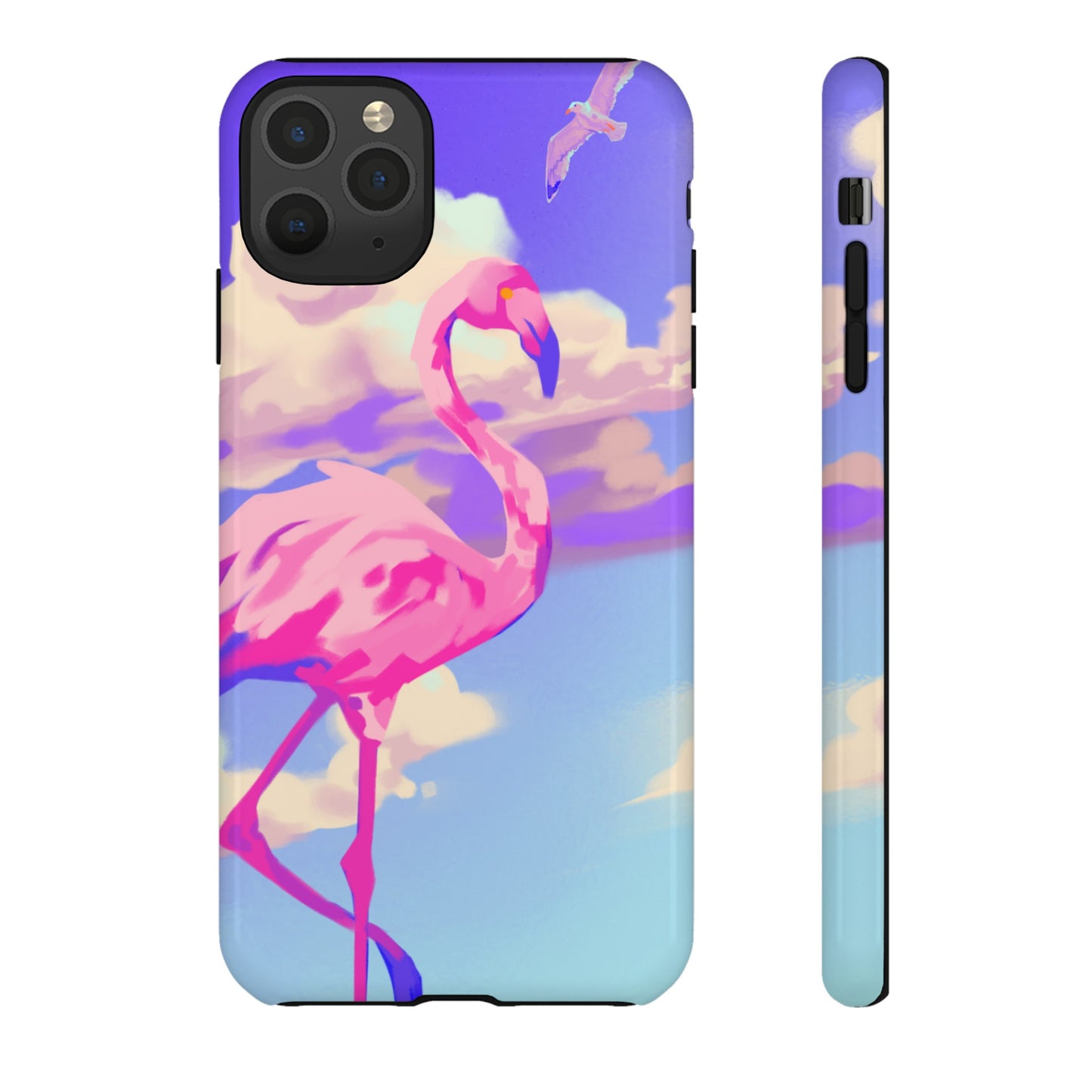 Flamingo In The Clouds Phone Case | iPhone 15 Plus/ Pro, 14, 13, 12| Google Pixel 7, Pro, 5| Samsung Galaxy S23 All Major Phone Models