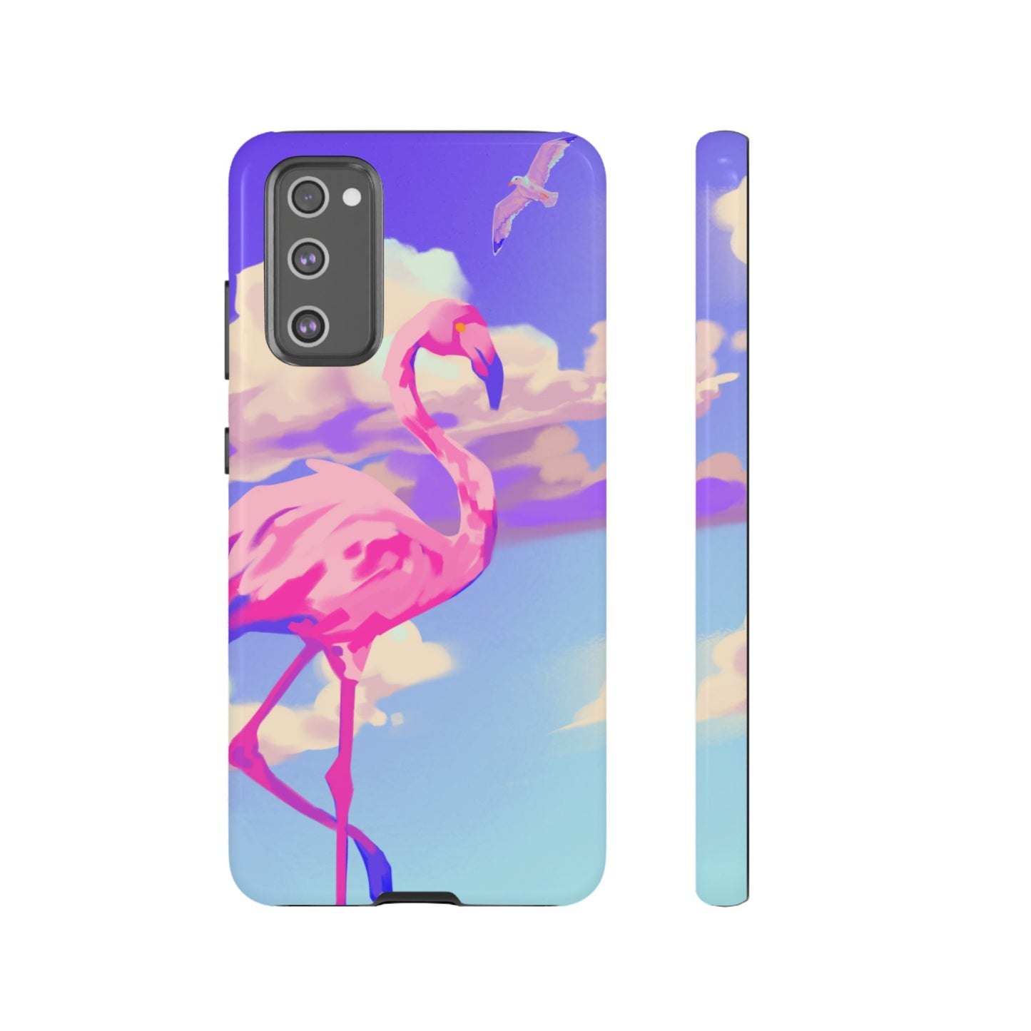 Flamingo In The Clouds Phone Case | iPhone 15 Plus/ Pro, 14, 13, 12| Google Pixel 7, Pro, 5| Samsung Galaxy S23 All Major Phone Models