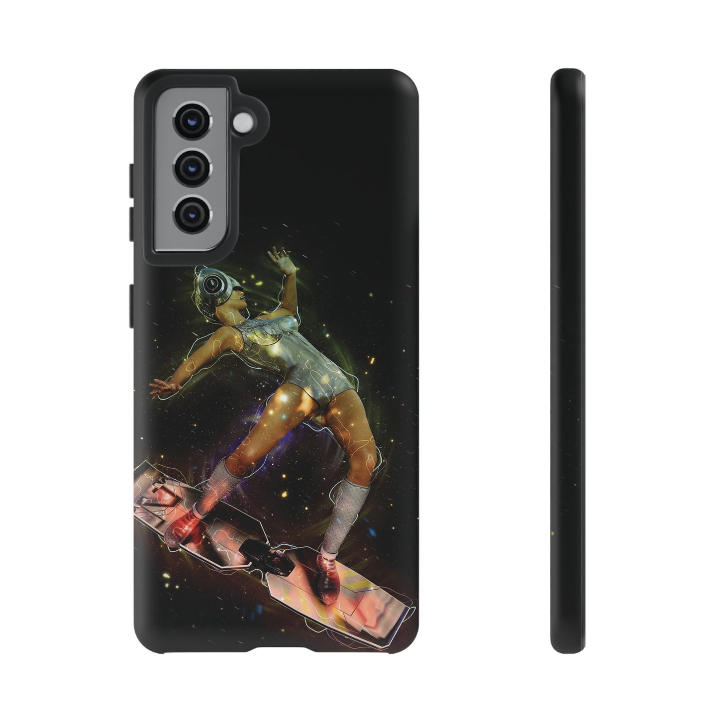 Sci-Fi Skateboard Wallpaper Phone Case | iPhone 15 Plus/ Pro, 14, 13, 12| Google Pixel 7, Pro, 5| Samsung Galaxy S23 All Major Phone Models