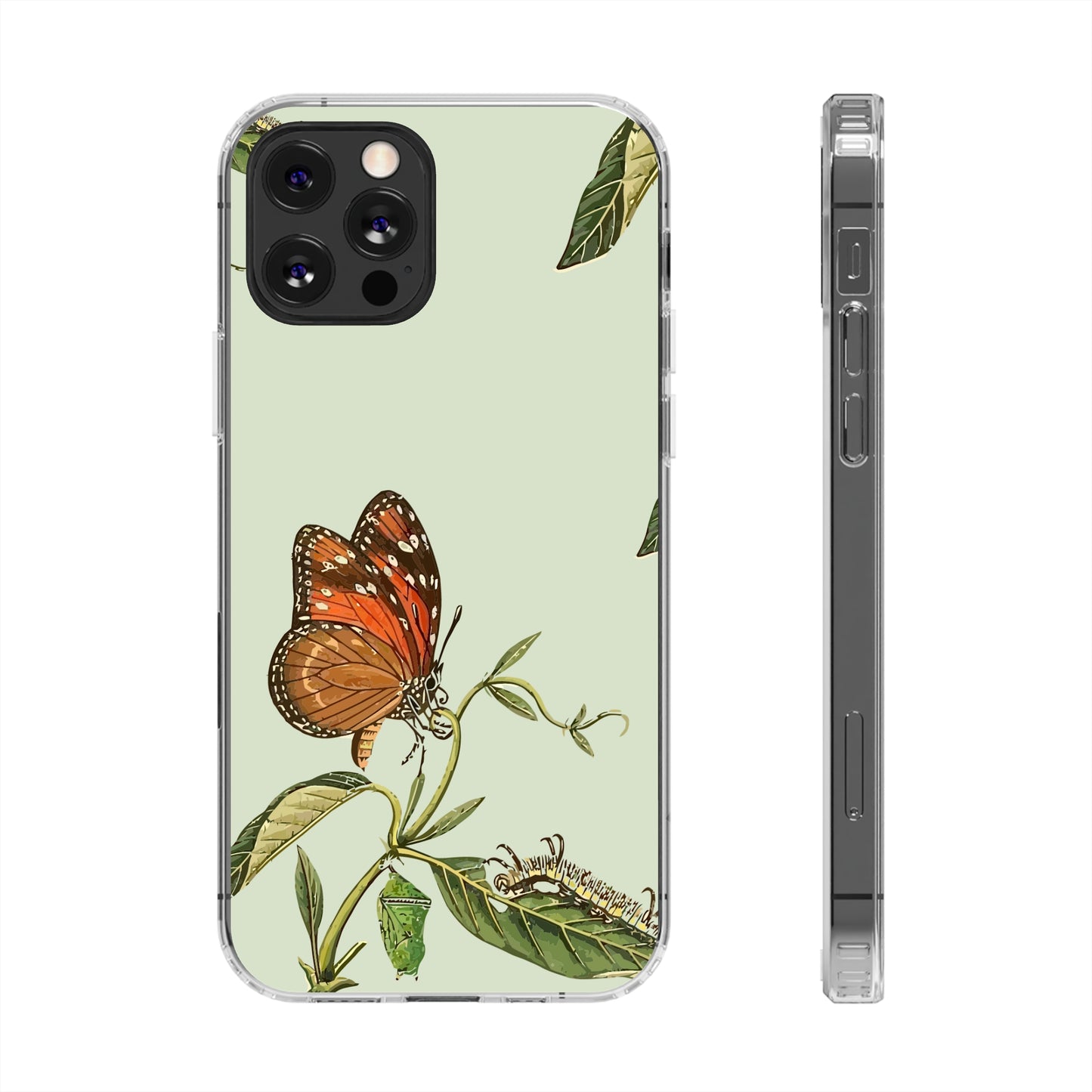 Orange Butterfly Wallpaper Phone Case | iPhone 15 Plus/ Pro, 14, 13, 12| Google Pixel 7, Pro, 5| Samsung Galaxy S23 All Major Phone Models