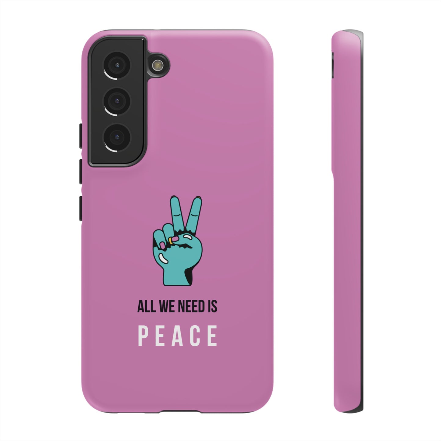 All We Need Is Peace Wallpaper Phone Case | iPhone 15 Plus/ Pro, 14, 13, 12| Google Pixel 7, Pro, 5| Samsung Galaxy S23 All Major Phone Models