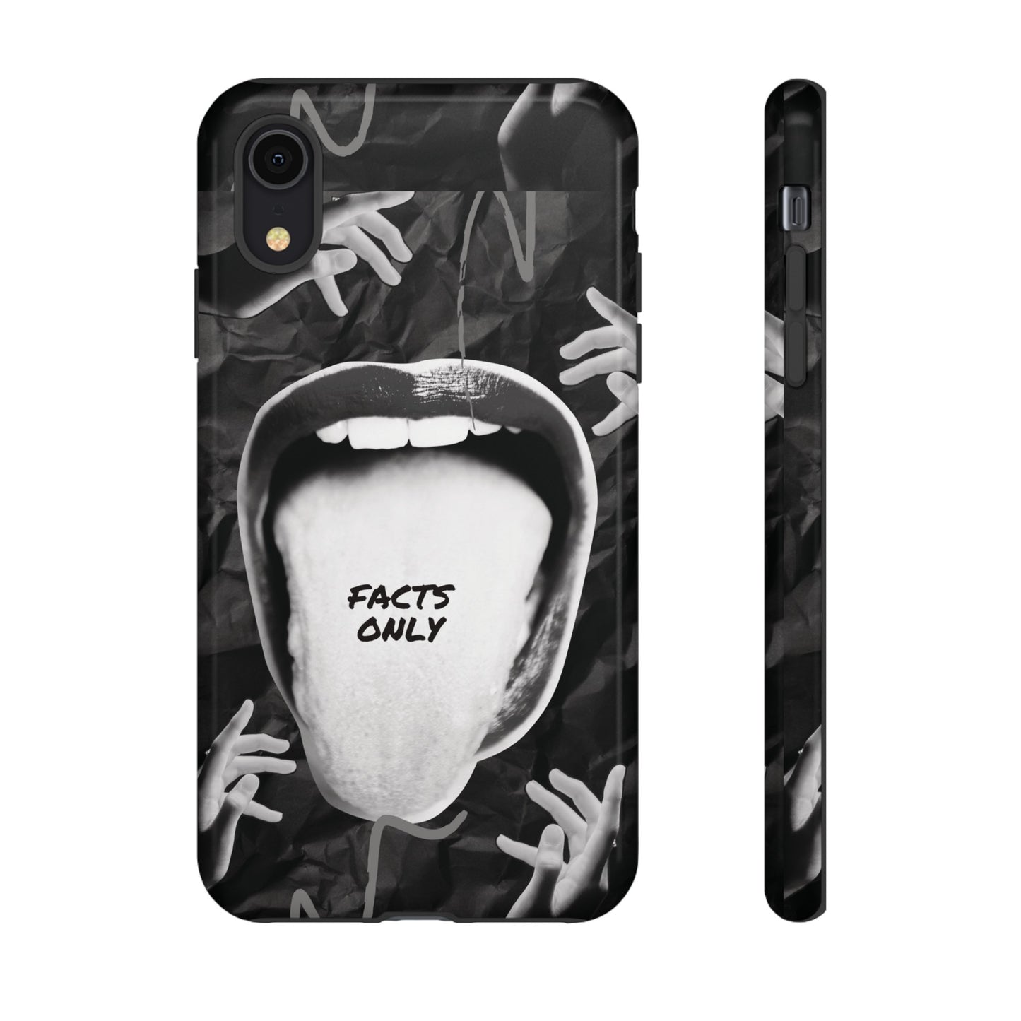 Facts Only Wallpaper Phone Case | iPhone 15 Plus/ Pro, 14, 13, 12| Google Pixel 7, Pro, 5| Samsung Galaxy S23 All Major Phone Models