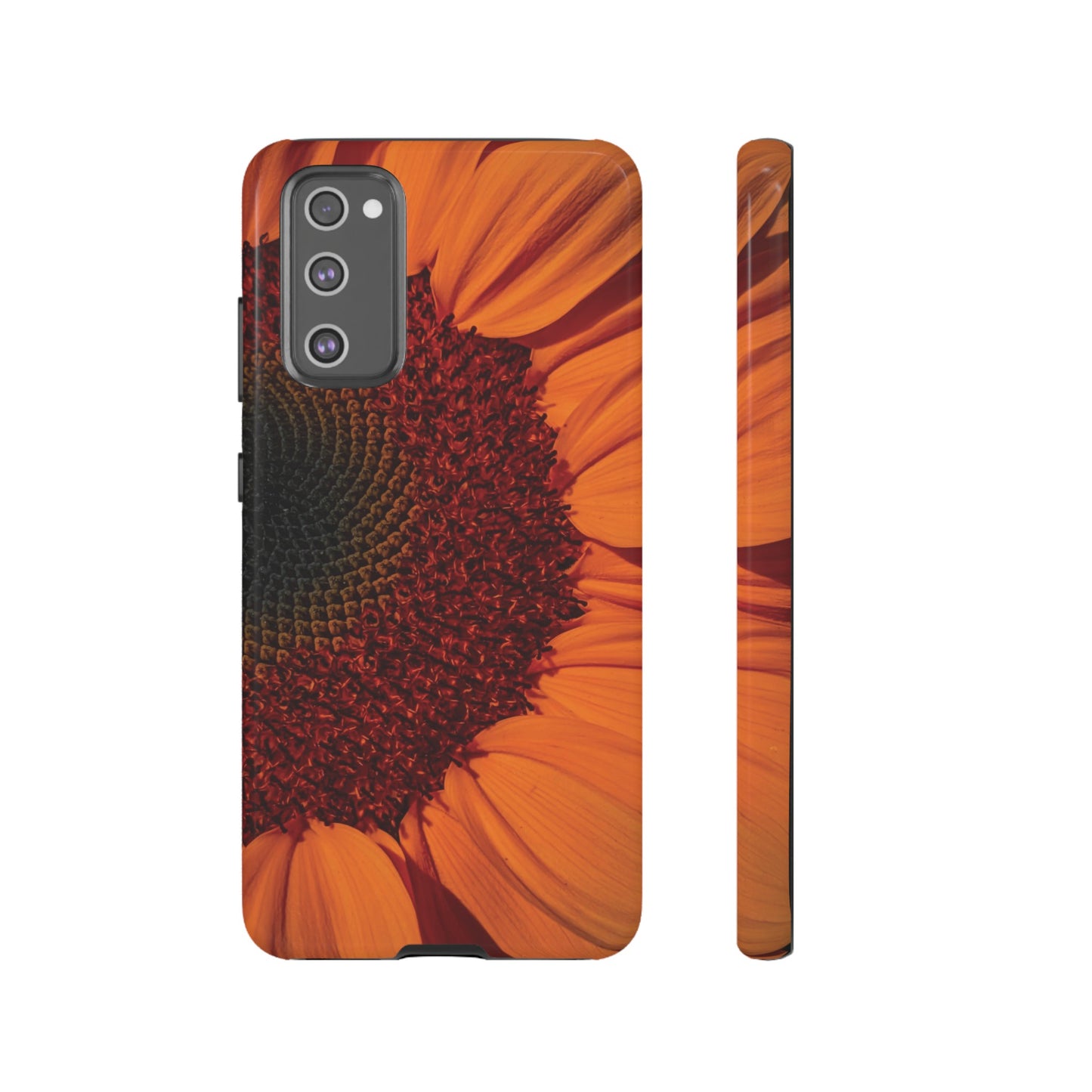 Orange Sunflower Wallpaper Phone Case | iPhone 15 Plus/ Pro, 14, 13, 12| Google Pixel 7, Pro, 5| Samsung Galaxy S23 All Major Phone Models