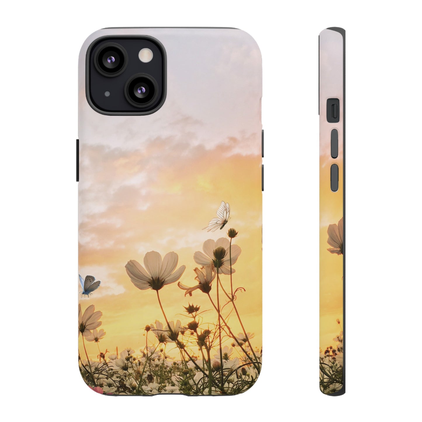 Flowers At Sunset Wallpaper Phone Case | iPhone 15 Plus/ Pro, 14, 13, 12| Google Pixel 7, Pro, 5| Samsung Galaxy S23 All Major Phone Models