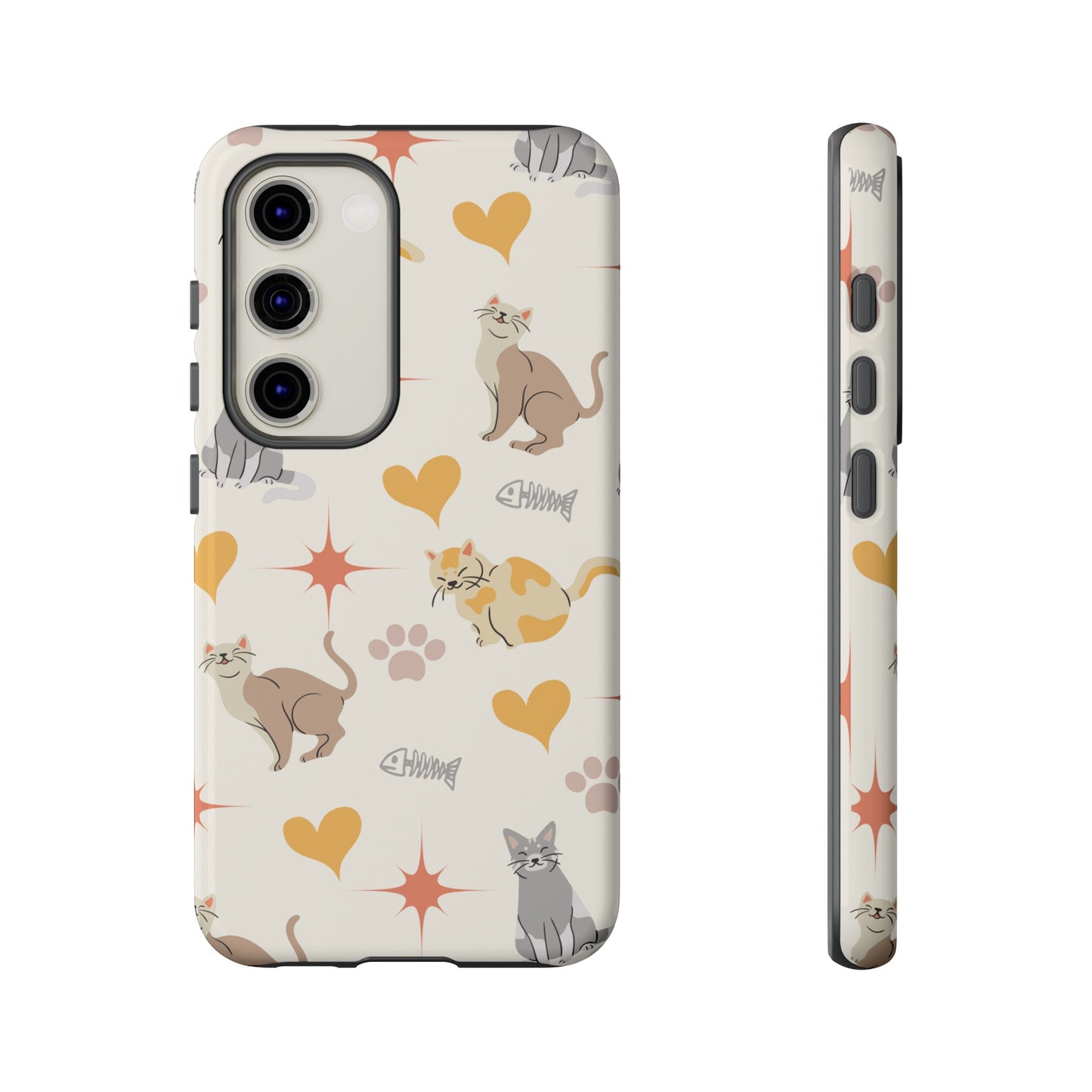 Cute Cat Wallpaper Phone Case | iPhone 15 Plus/ Pro, 14, 13, 12| Google Pixel 7, Pro, 5| Samsung Galaxy S23 All Major Phone Models