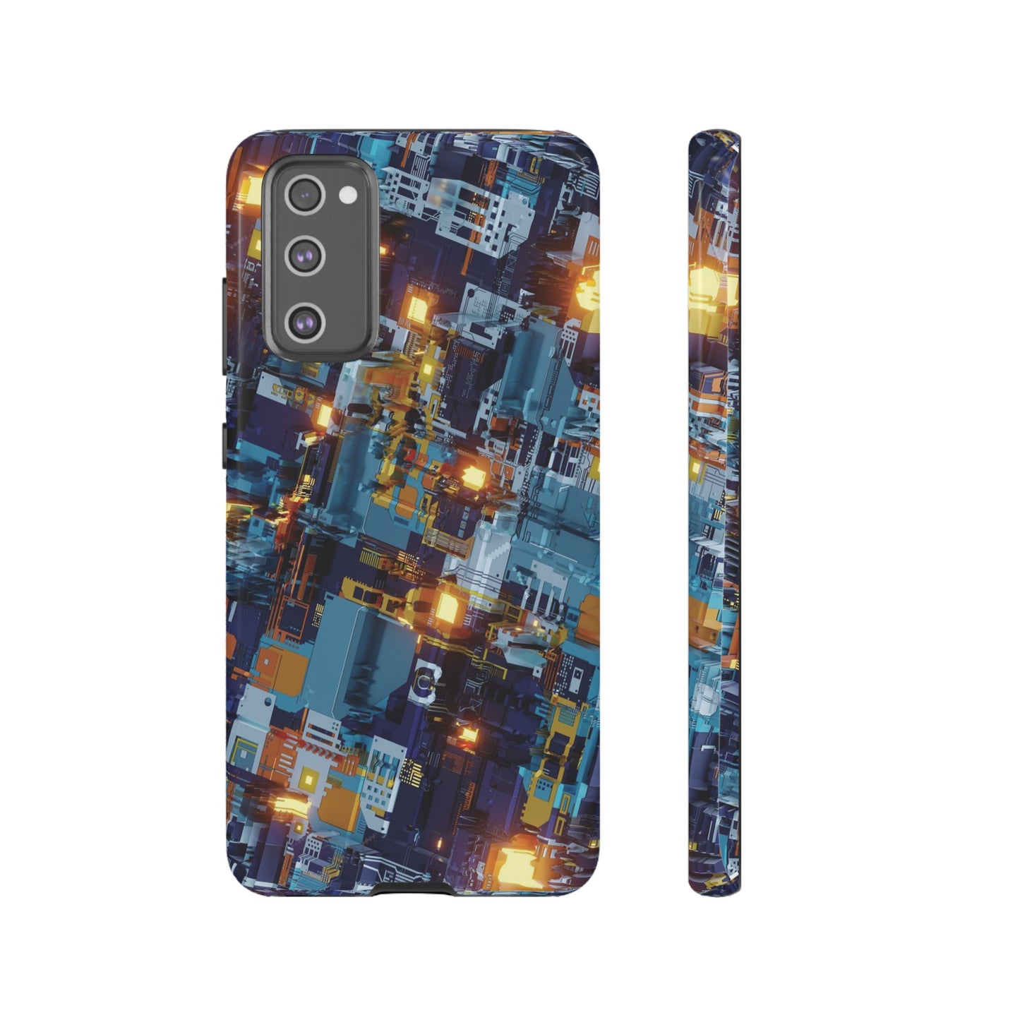 Computer Circuit Board Wallpaper Phone Case | iPhone 15 Plus/ Pro, 14, 13, 12| Google Pixel 7, Pro, 5| Samsung Galaxy S23 All Major Phone Models