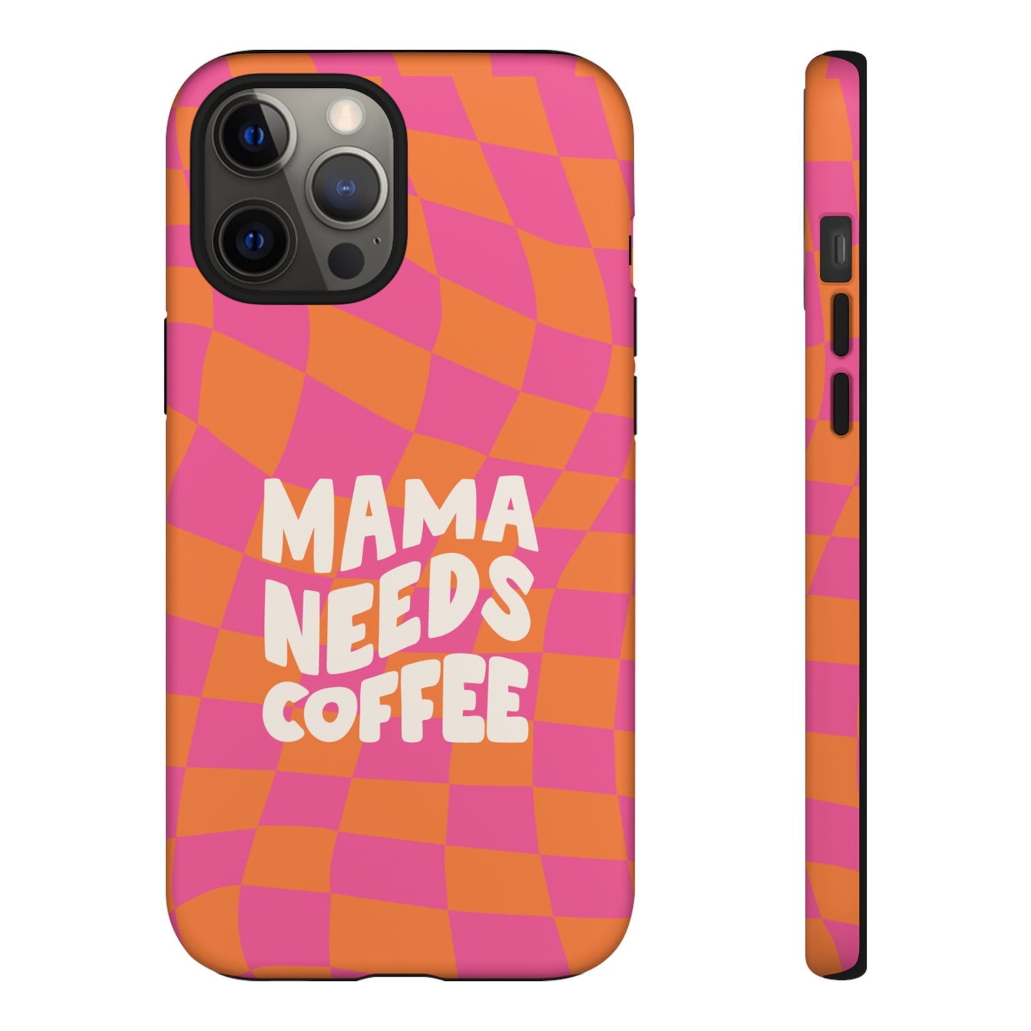 Mama Needs Coffee Wallpaper Phone Case | iPhone 15 Plus/ Pro, 14, 13, 12| Google Pixel 7, Pro, 5| Samsung Galaxy S23 All Major Phone Models