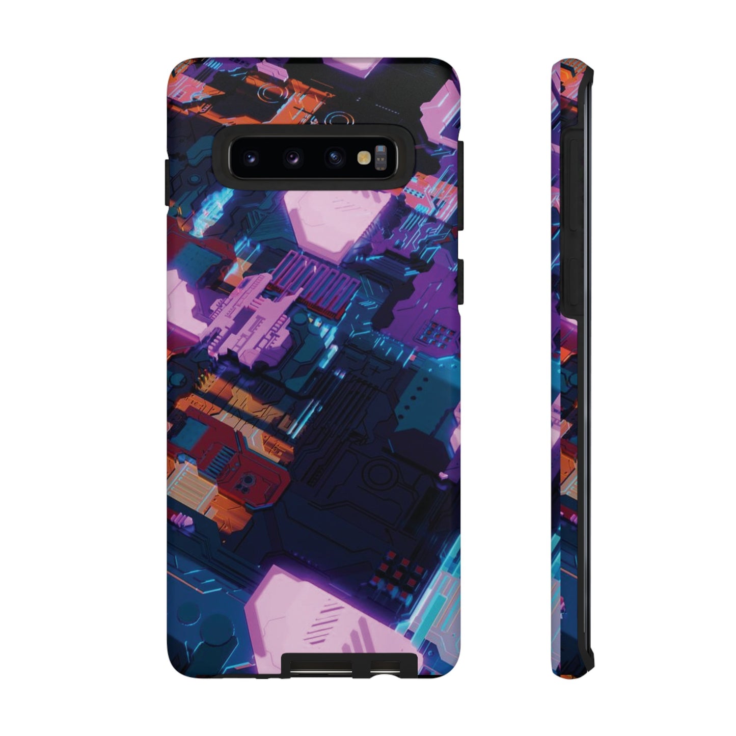 Purple Circuit Board Wallpaper Phone Case | iPhone 15 Plus/ Pro, 14, 13, 12| Google Pixel 7, Pro, 5| Samsung Galaxy S23 All Major Phone Models