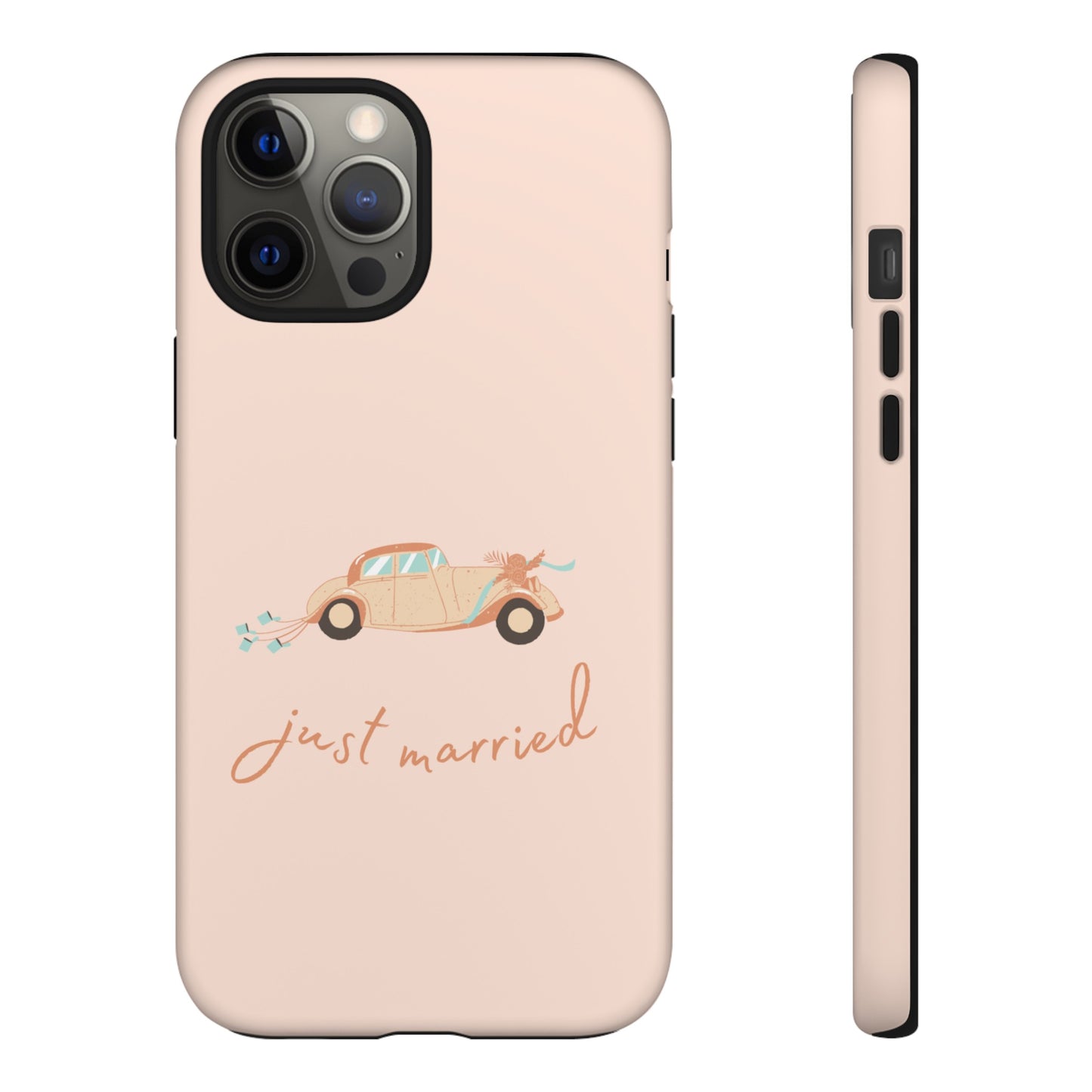 Just Married Phone Case | iPhone 15 Plus/ Pro, 14, 13, 12| Google Pixel 7, Pro, 5| Samsung Galaxy S23 All Major Phone Models