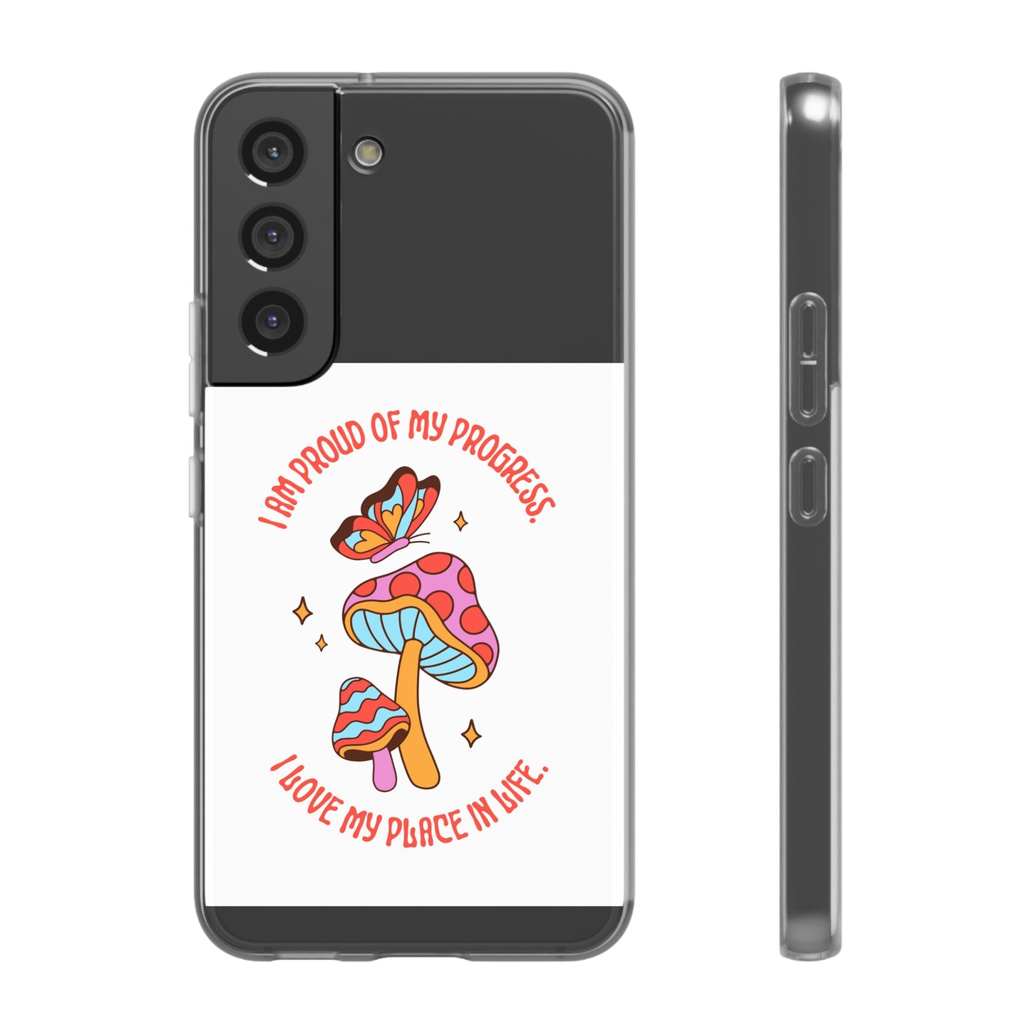 Cute Mushrooms Wallpaper Phone Case | iPhone 15 Plus/ Pro, 14, 13, 12|Samsung Galaxy Models