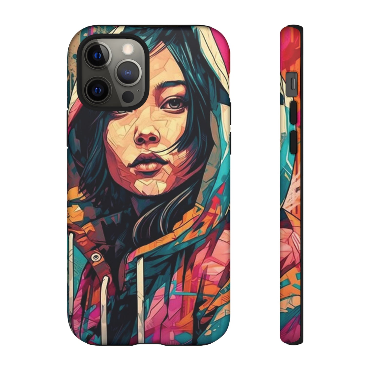 Girl Painting Wallpaper Phone Case | iPhone 15 Plus/ Pro, 14, 13, 12| Google Pixel 7, Pro, 5| Samsung Galaxy S23 All Major Phone Models