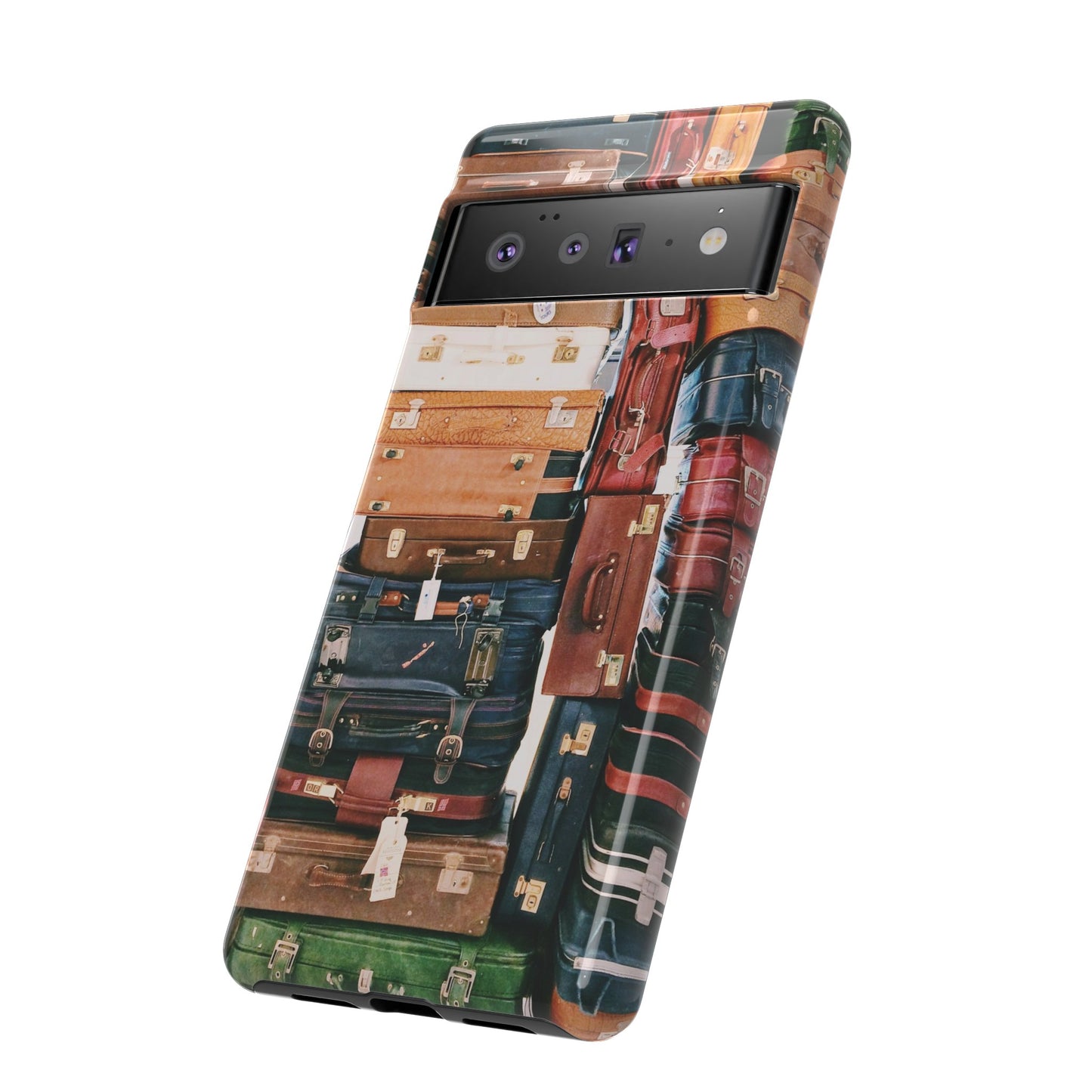 Suitcase Wallpaper Phone Case | iPhone 15 Plus/ Pro, 14, 13, 12| Google Pixel 7, Pro, 5| Samsung Galaxy S23 All Major Phone Models