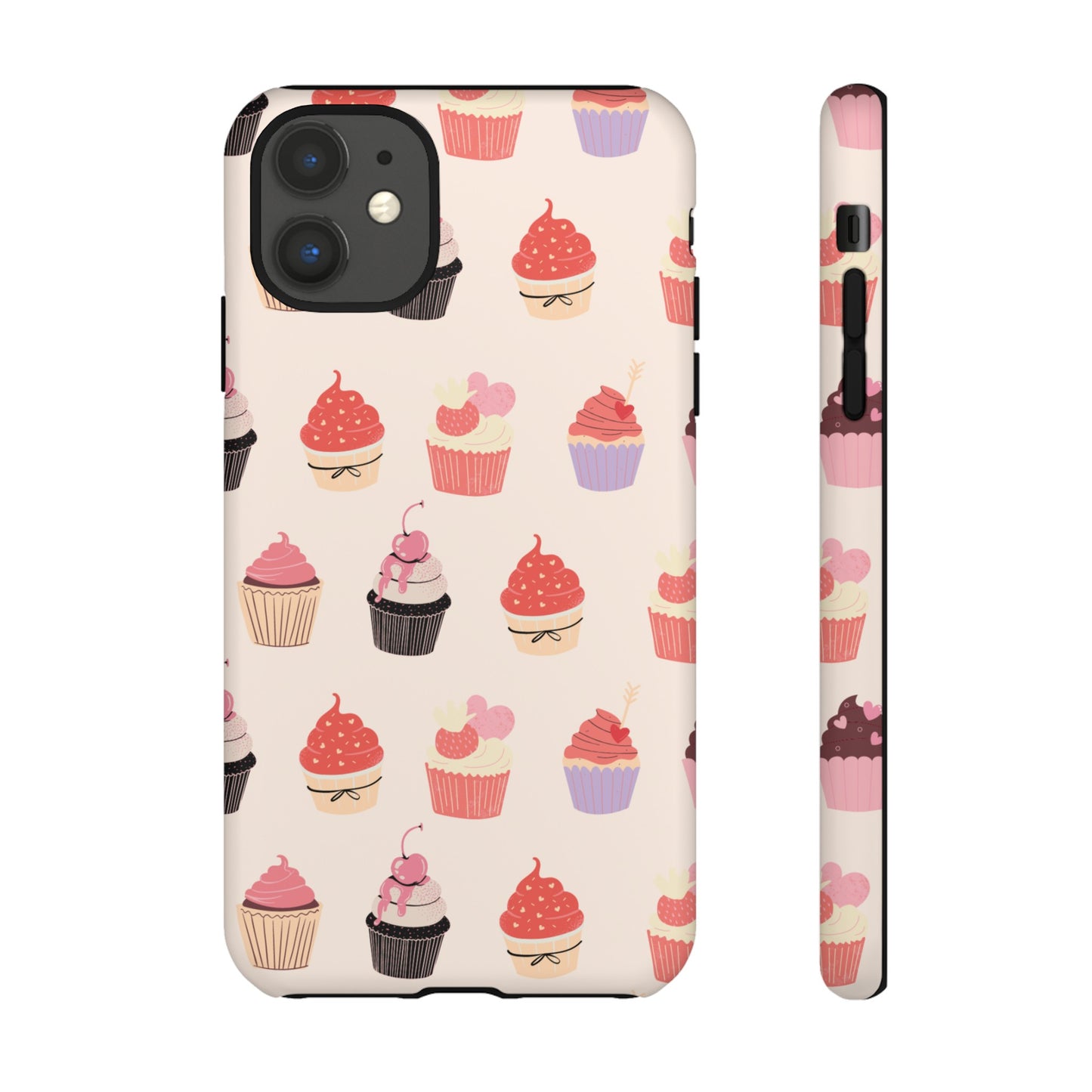 Cupcake Collage Wallpaper Phone Case | iPhone 15 Plus/ Pro, 14, 13, 12| Google Pixel 7, Pro, 5| Samsung Galaxy S23 All Major Phone Models