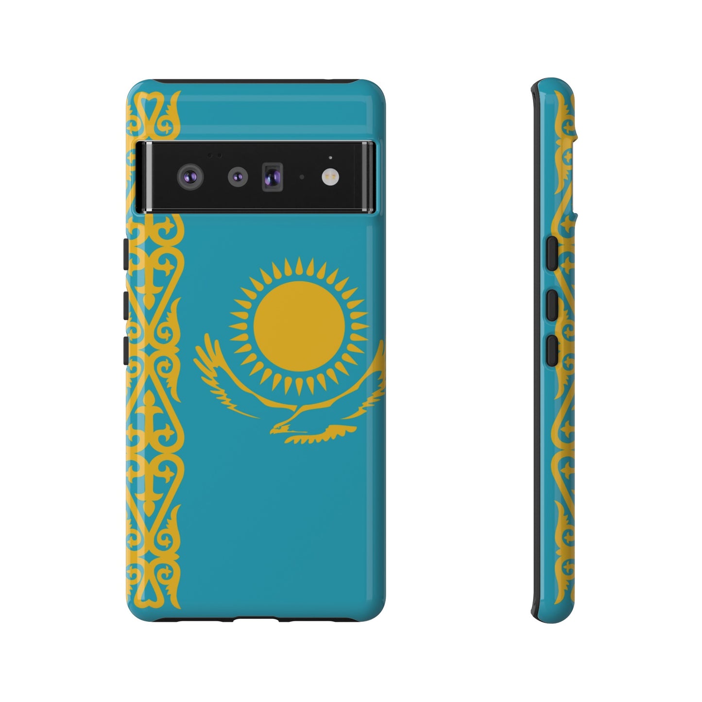 Kazakhstan Flag Phone Case | iPhone 15 Plus/ Pro, 14, 13, 12| Google Pixel 7, Pro, 5| Samsung Galaxy S23 All Major Phone Models