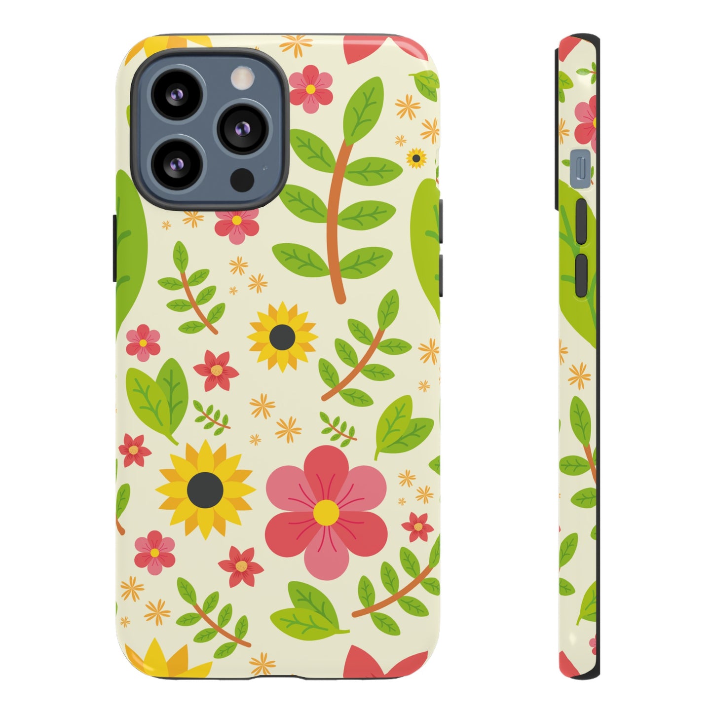 Botanical Flowers Phone Case | iPhone 15 Plus/ Pro, 14, 13, 12| Google Pixel 7, Pro, 5| Samsung Galaxy S23 All Major Phone Models