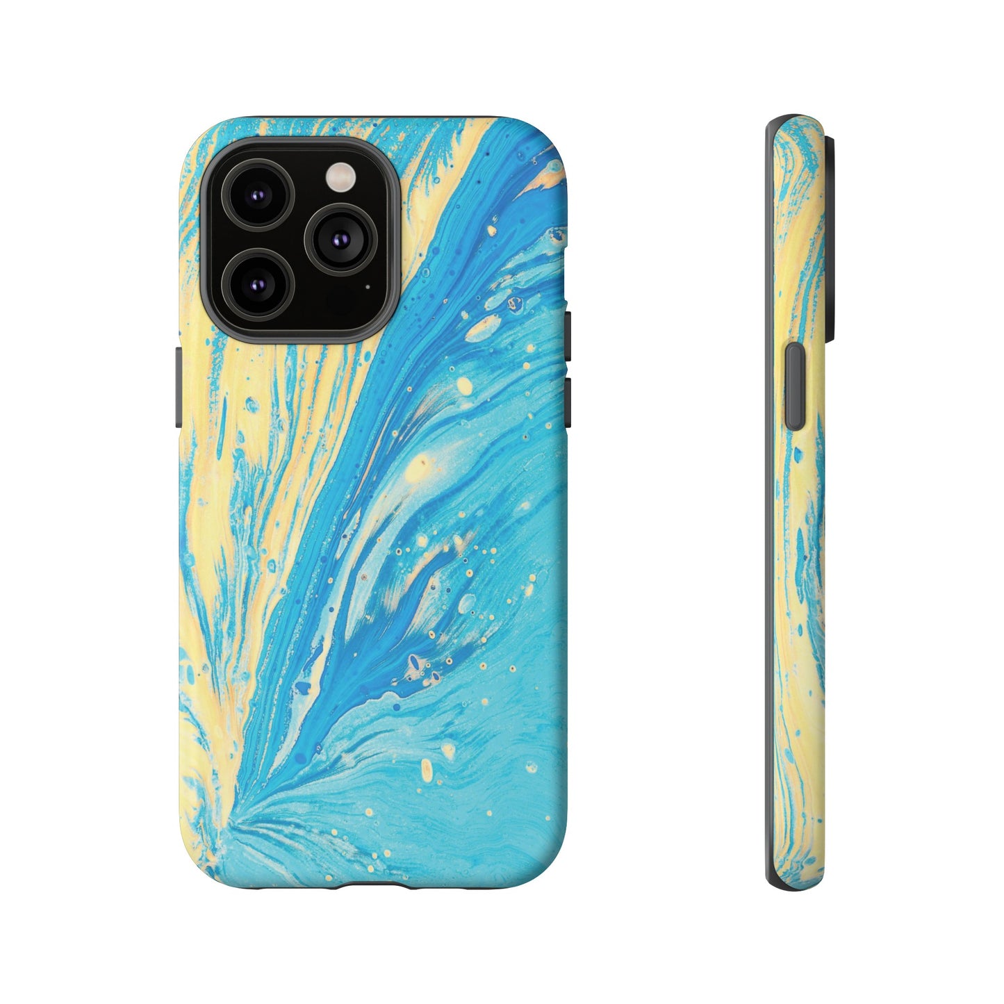 Fan of Yellow & Blue Paint Phone Case | iPhone 15 Plus/ Pro, 14, 13, 12| Google Pixel 7, Pro, 5| Samsung Galaxy S23 All Major Phone Models