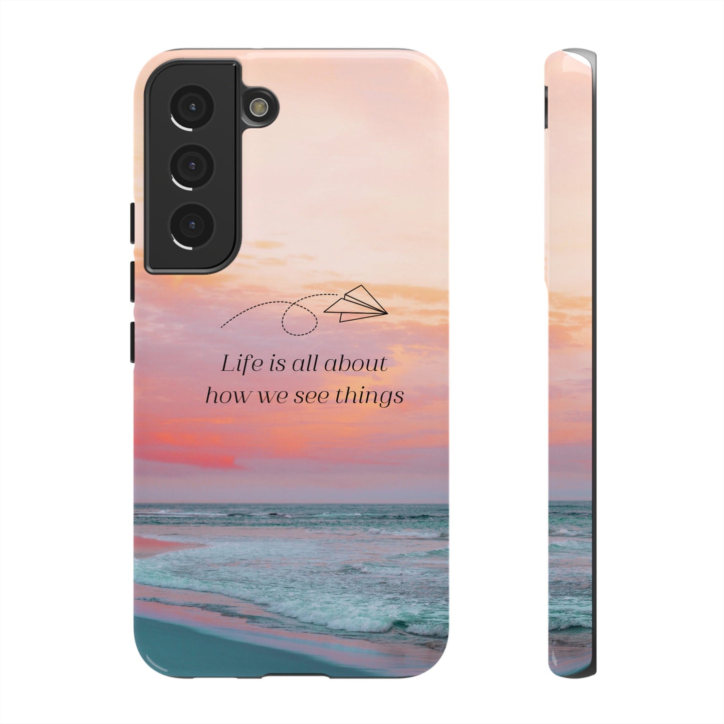 Thoughts at Sunset Phone Case | iPhone 15 Plus/ Pro, 14, 13, 12| Google Pixel 7, Pro, 5| Samsung Galaxy S23 All Major Phone Models