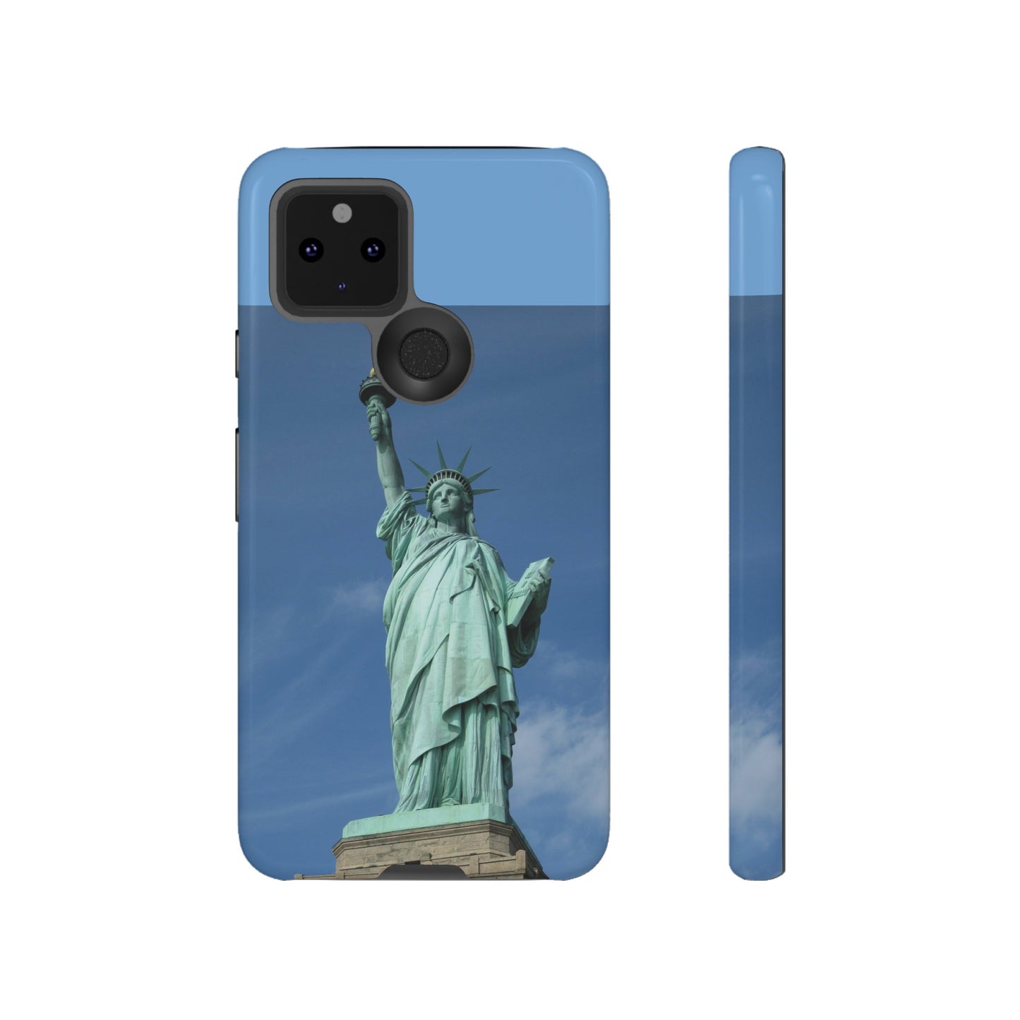 Statue Of Liberty Wallpaper Phone Case | iPhone 15 Plus/ Pro, 14, 13, 12| Google Pixel 7, Pro, 5| Samsung Galaxy S23 All Major Phone Models