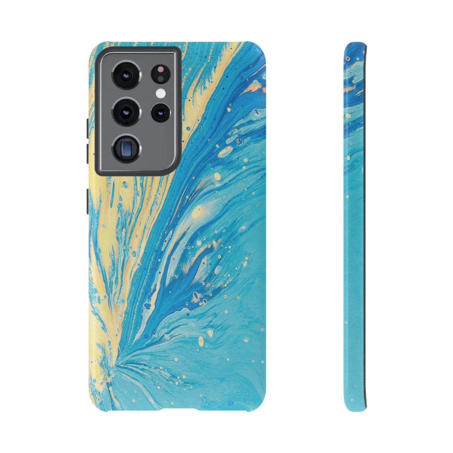 Fan of Yellow & Blue Paint Phone Case | iPhone 15 Plus/ Pro, 14, 13, 12| Google Pixel 7, Pro, 5| Samsung Galaxy S23 All Major Phone Models