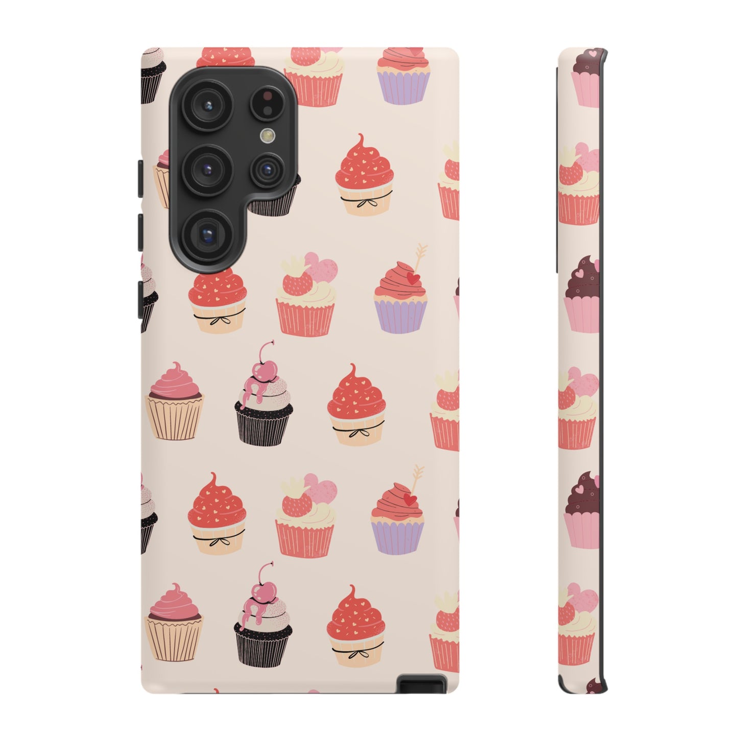 Cupcake Collage Wallpaper Phone Case | iPhone 15 Plus/ Pro, 14, 13, 12| Google Pixel 7, Pro, 5| Samsung Galaxy S23 All Major Phone Models