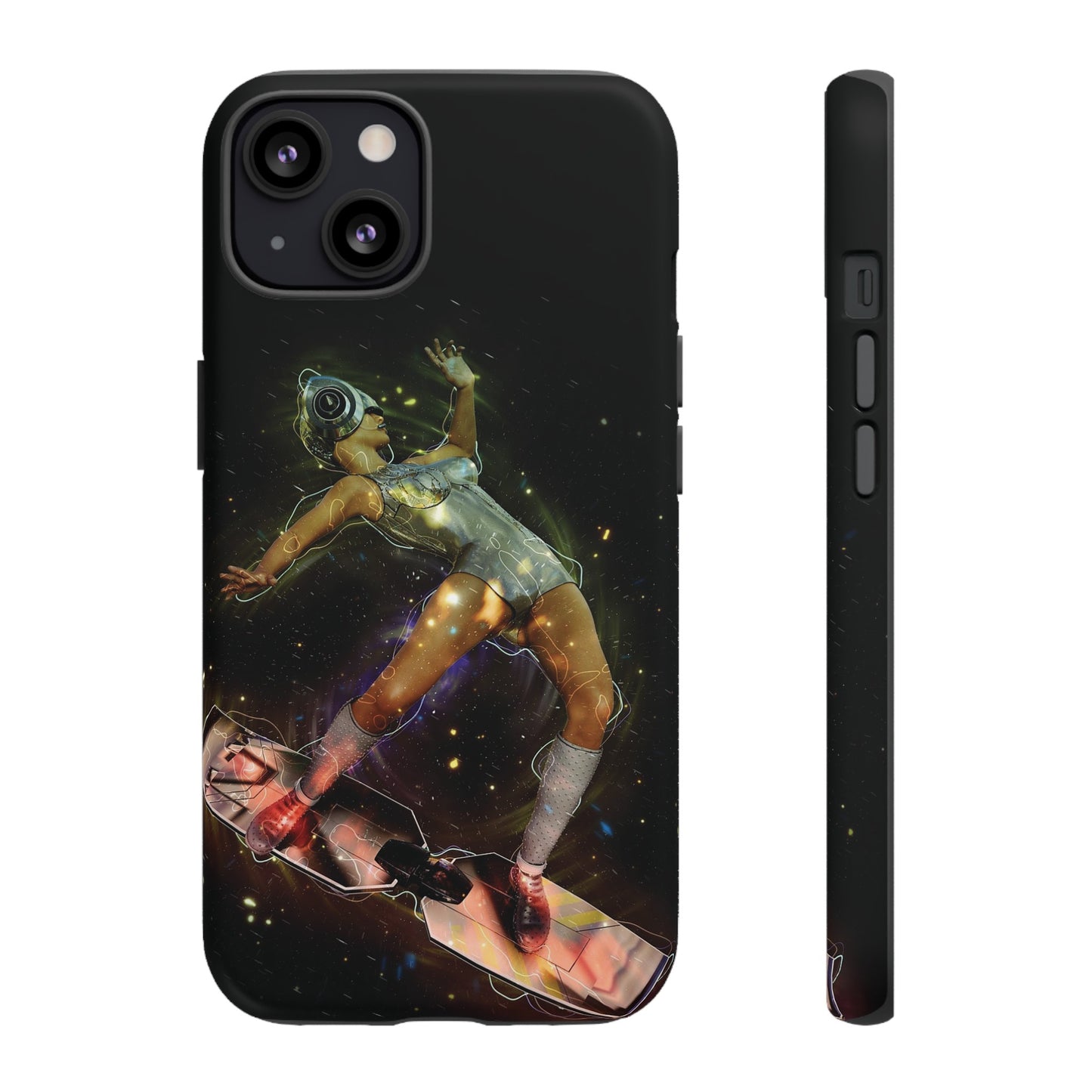 Sci-Fi Skateboard Wallpaper Phone Case | iPhone 15 Plus/ Pro, 14, 13, 12| Google Pixel 7, Pro, 5| Samsung Galaxy S23 All Major Phone Models