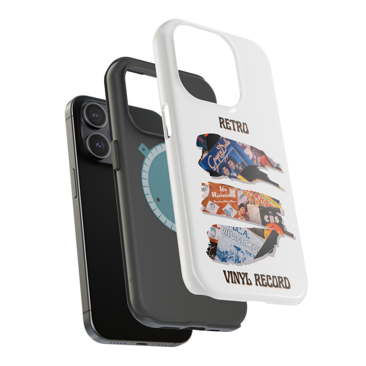 Retro Vinyl Record Phone Case | iPhone 15 Plus/ Pro, 14, 13, 12|