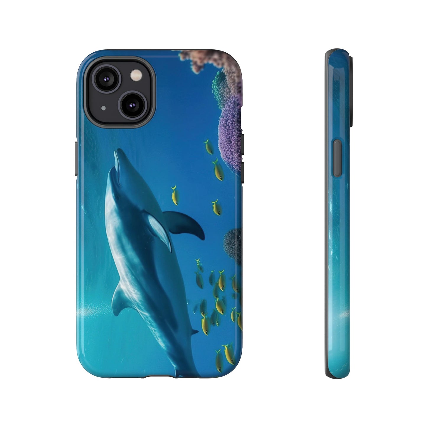 Dolphin Wallpaper Phone Case | iPhone 15 Plus/ Pro, 14, 13, 12| Google Pixel 7, Pro, 5| Samsung Galaxy S23 All Major Phone Models