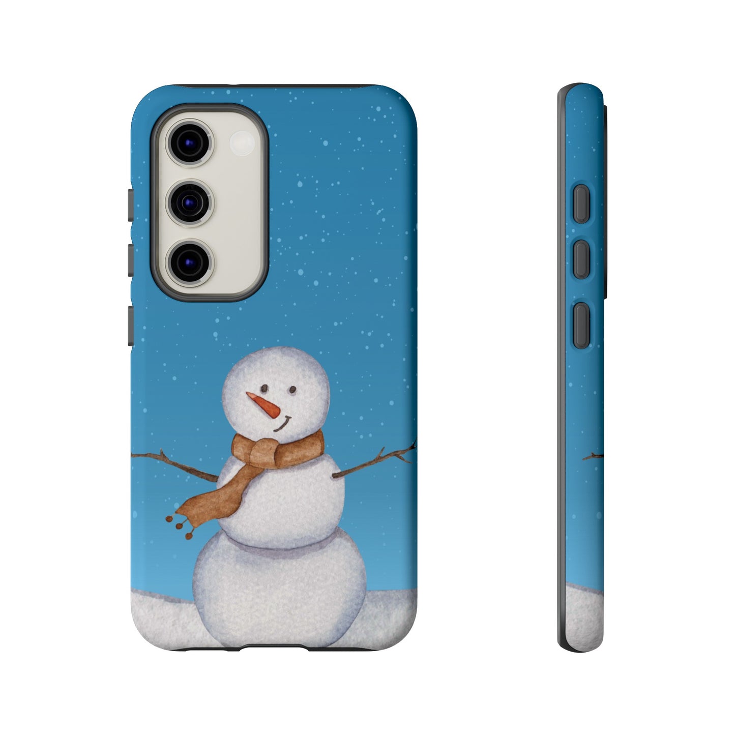 Snowman Wallpaper Phone Case | iPhone 15 Plus/ Pro, 14, 13, 12| Google Pixel 7, Pro, 5| Samsung Galaxy S23 All Major Phone Models