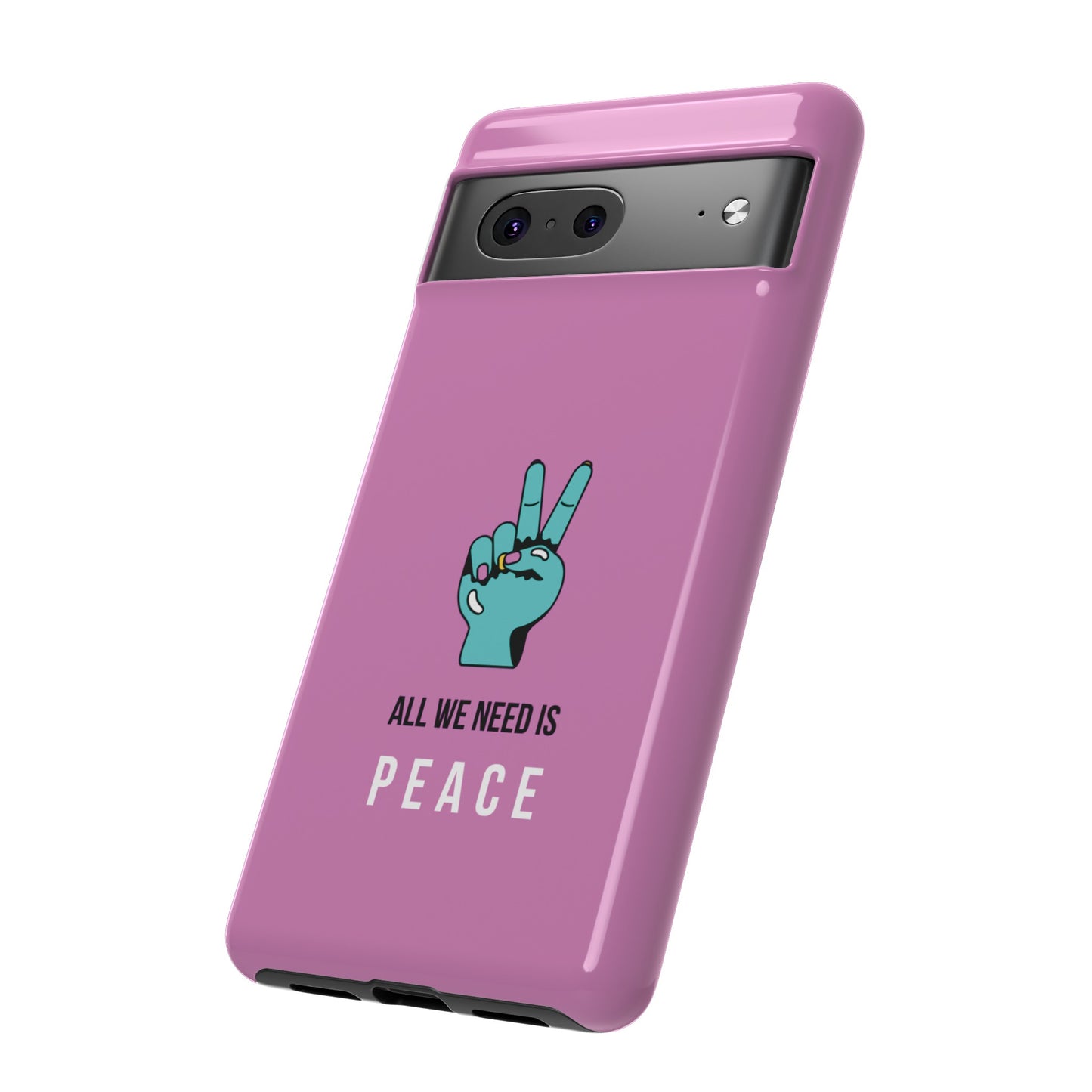 All We Need Is Peace Wallpaper Phone Case | iPhone 15 Plus/ Pro, 14, 13, 12| Google Pixel 7, Pro, 5| Samsung Galaxy S23 All Major Phone Models