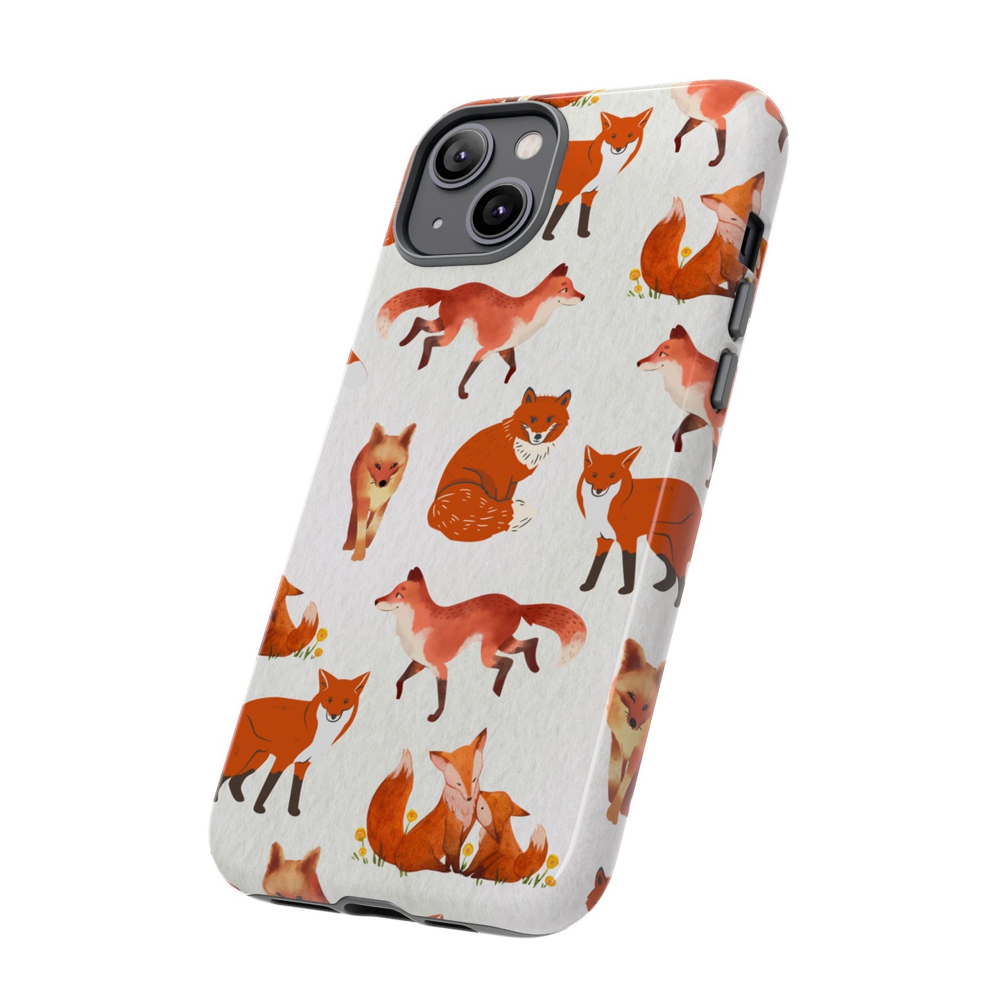 Foxes Wallpaper Phone Case | iPhone 15 Plus/ Pro, 14, 13, 12| Google Pixel 7, Pro, 5| Samsung Galaxy S23 All Major Phone Models