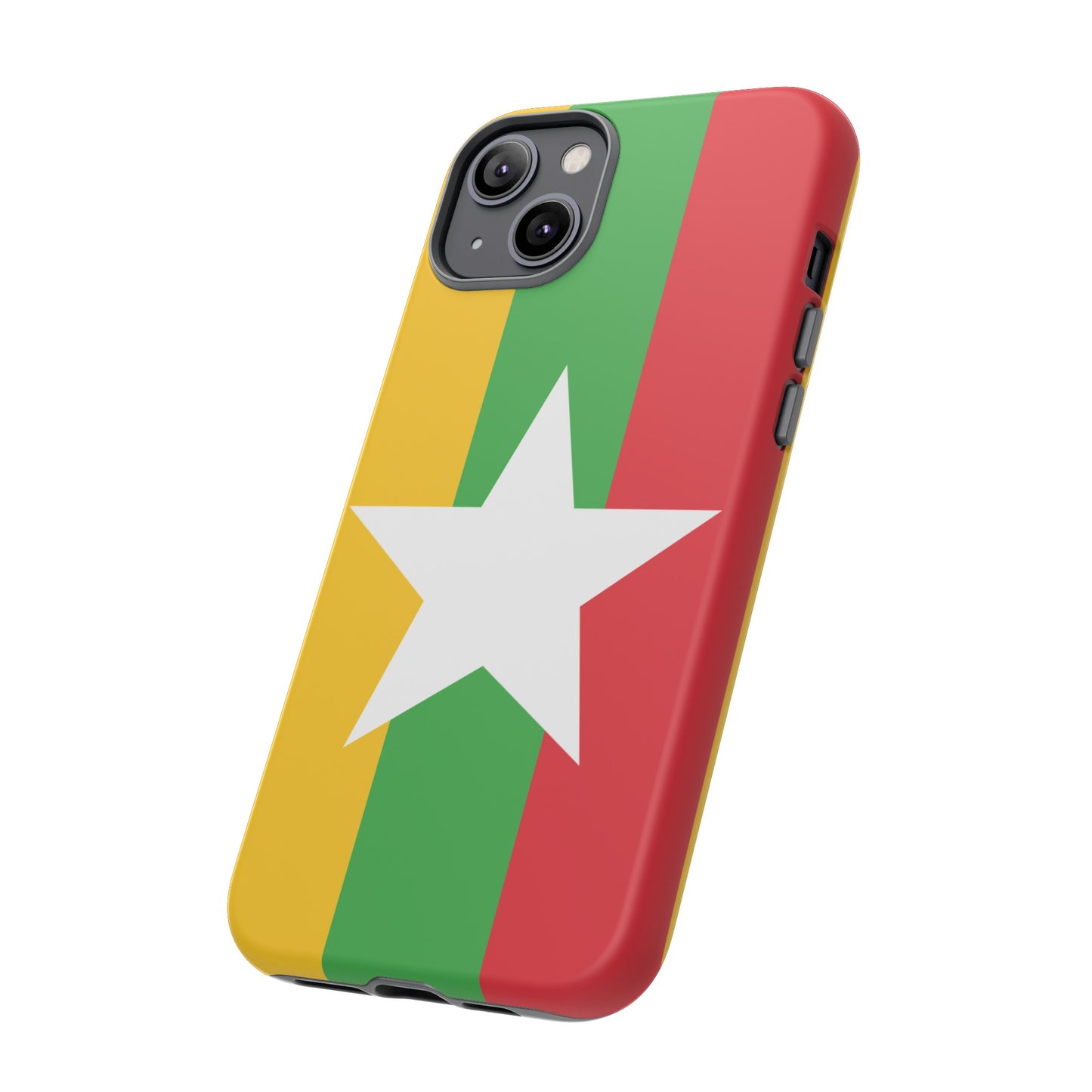 Myanmar Flag Phone Case | iPhone 15 Plus/ Pro, 14, 13, 12| Google Pixel 7, Pro, 5| Samsung Galaxy S23 All Major Phone Models