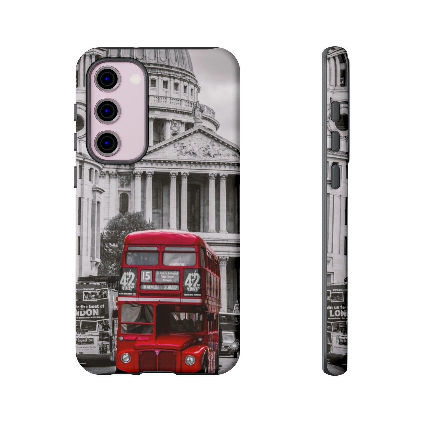 London Bus Wallpaper Phone Case | iPhone 15 Plus/ Pro, 14, 13, 12| Google Pixel 7, Pro, 5| Samsung Galaxy S23 All Major Phone Models